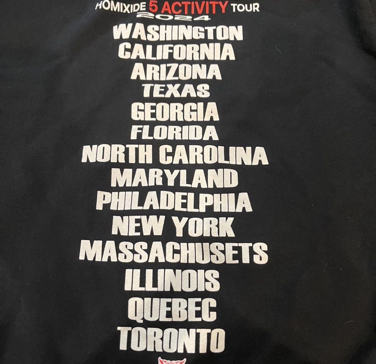 HXG Homixide gang tour hoodie Size US XL / EU 56 / 4 - 5 Thumbnail