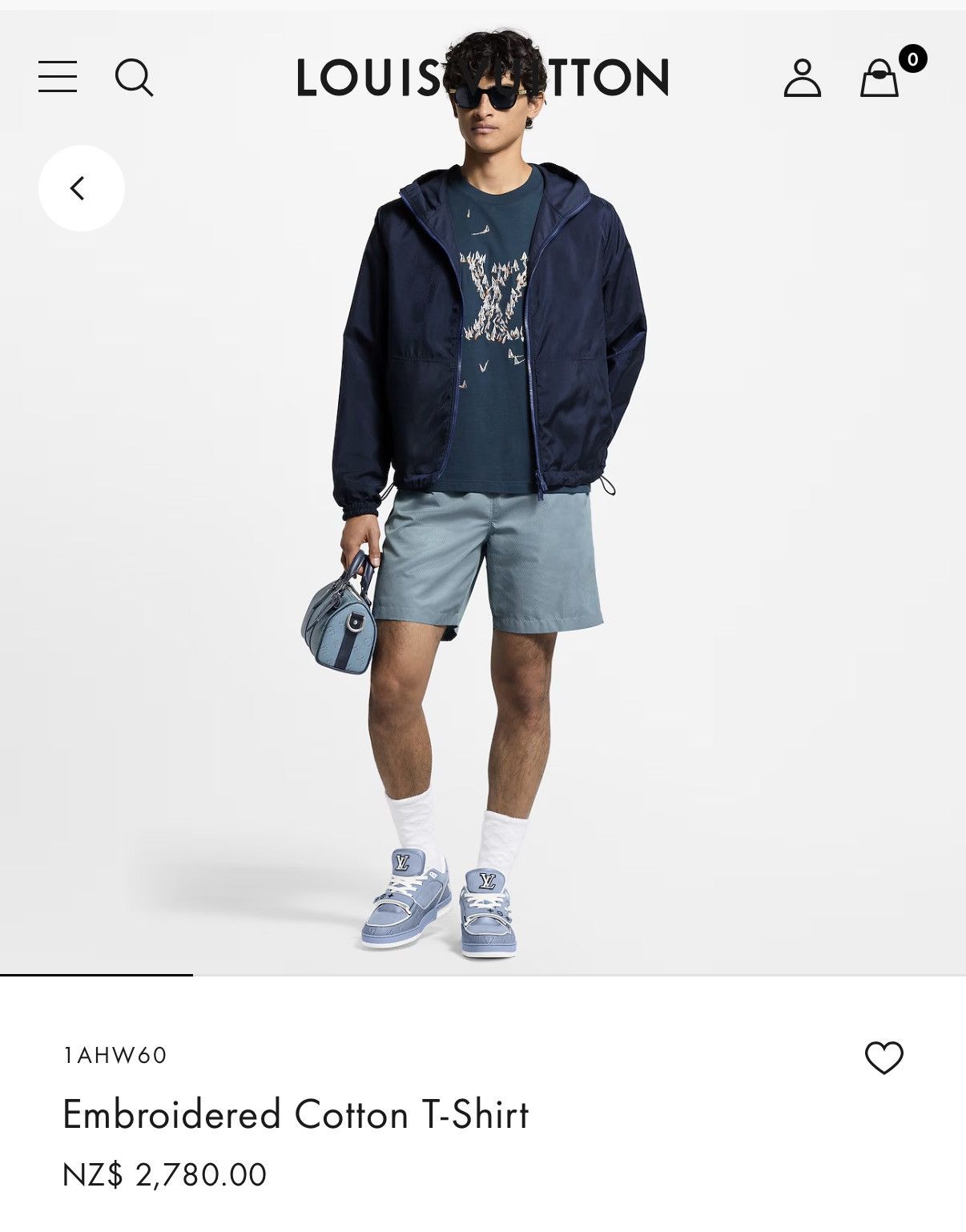 Louis Vuitton Louis Vuitton Sailboat LV Logo Embroidered Cotton T-Shirt Size US L / EU 52-54 / 3 - 7 Thumbnail
