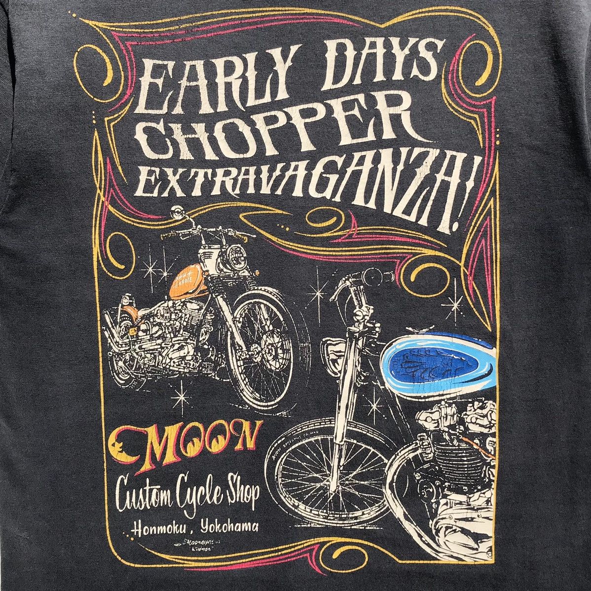 Japanese Brand Vintage Moon Eyes Custom Cycle Shop Shirt Moon Eyes Size US S / EU 44-46 / 1 - 14 Thumbnail