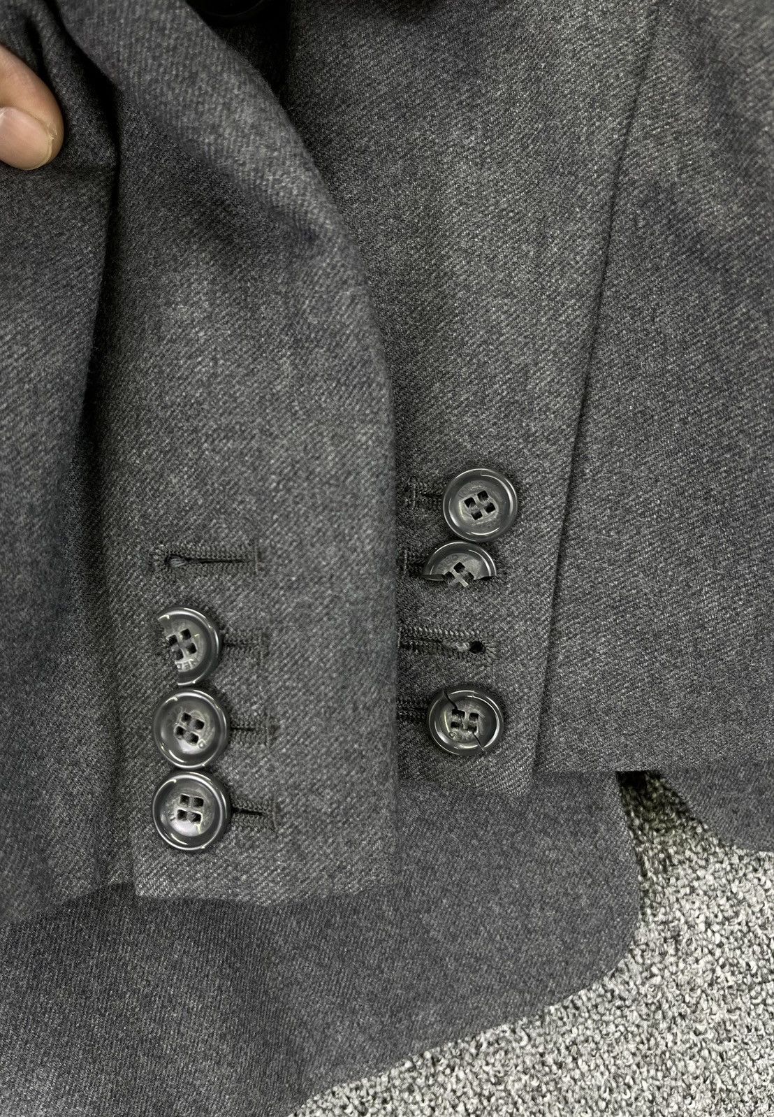 Yohji Yamamoto Vintage Yohji Yamamoto Ined Wool Coat Jacket Size S / US 4 / IT 40 - 11 Thumbnail