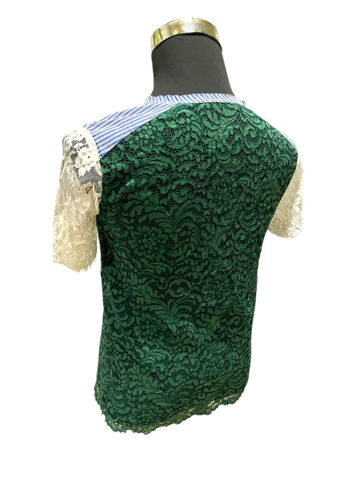 Designer Sandro Lace Emerald Shirts Size S / US 4 / IT 40 - 10 Thumbnail
