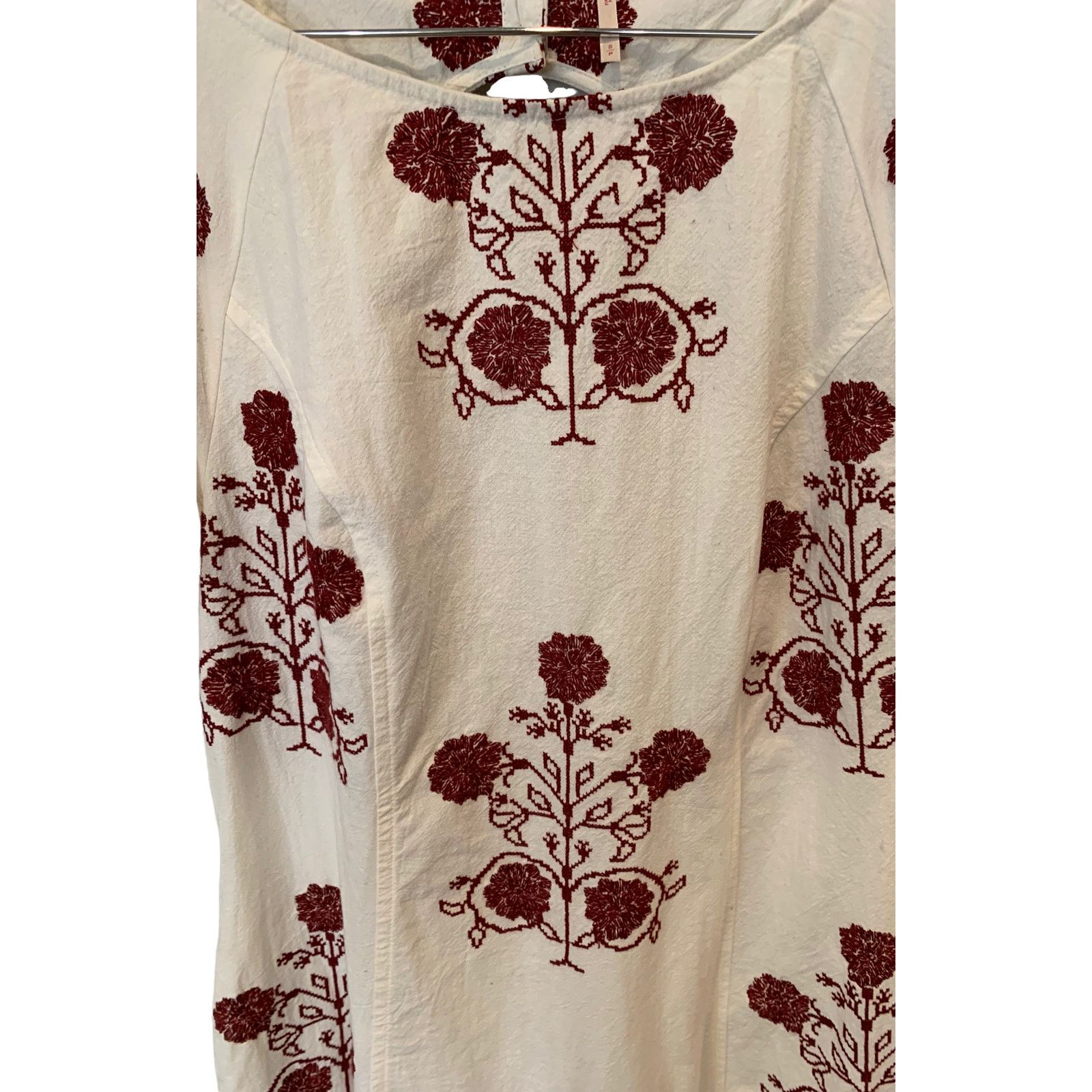 Free People FREE PEOPLE Cactus Flower Embroidered Cotton Dress Medium Size M / US 6-8 / IT 42-44 - 6 Thumbnail