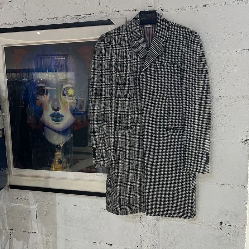 Thom Browne Thom Browne Gray Wool Trench Coat for Women 0089 Size S / US 4 / IT 40 - 1 Thumbnail