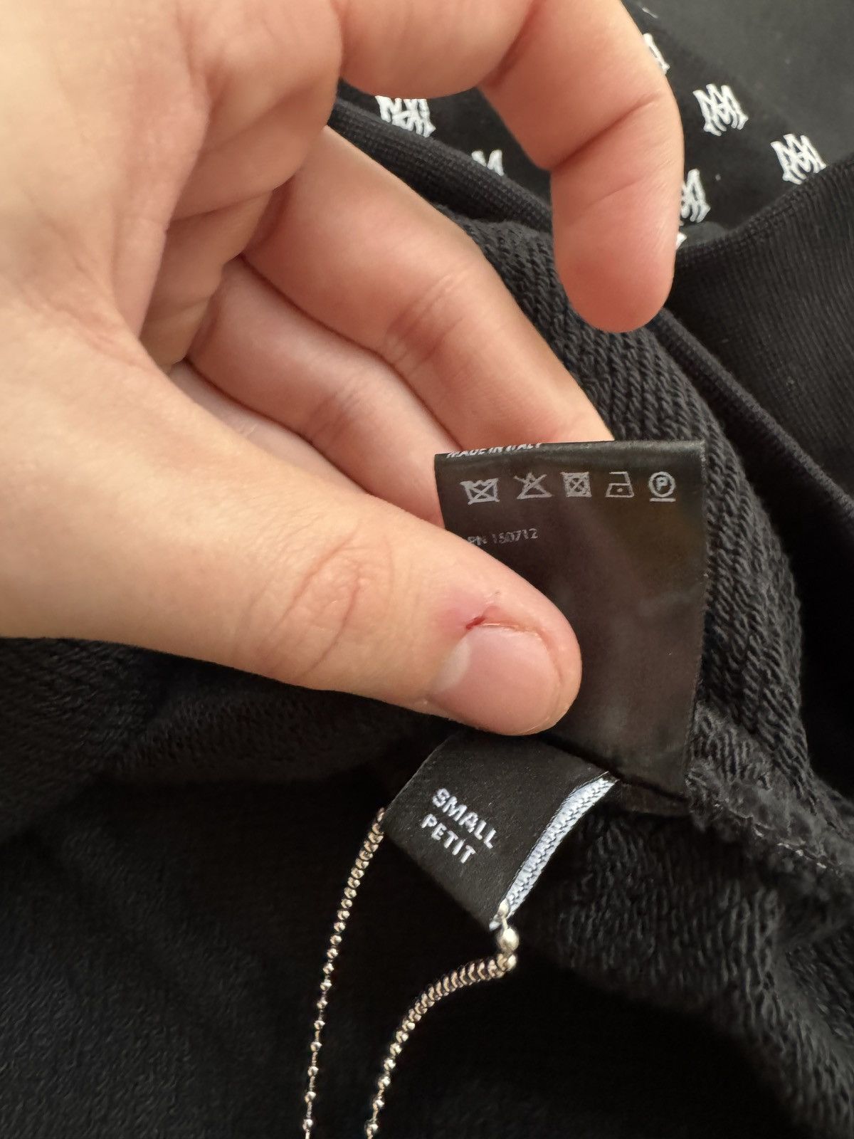 Amiri AMIRI ALL OVER MA BLACK HOODIE Size US S / EU 44-46 / 1 - 5 Thumbnail