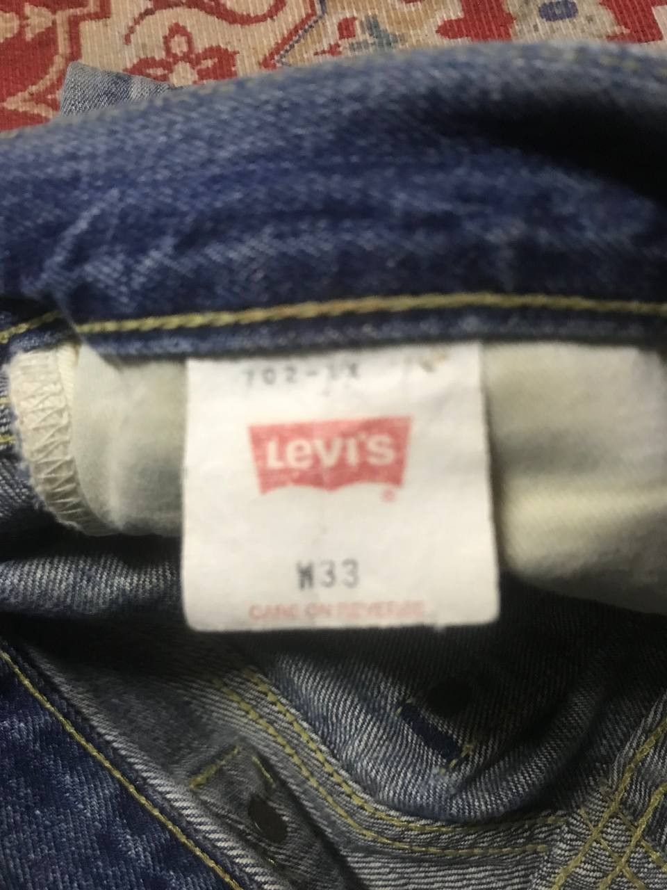 Levi's Vintage Selvedge Levi’s Big E 702xx Distressed Denim Size US 31 - 7 Thumbnail