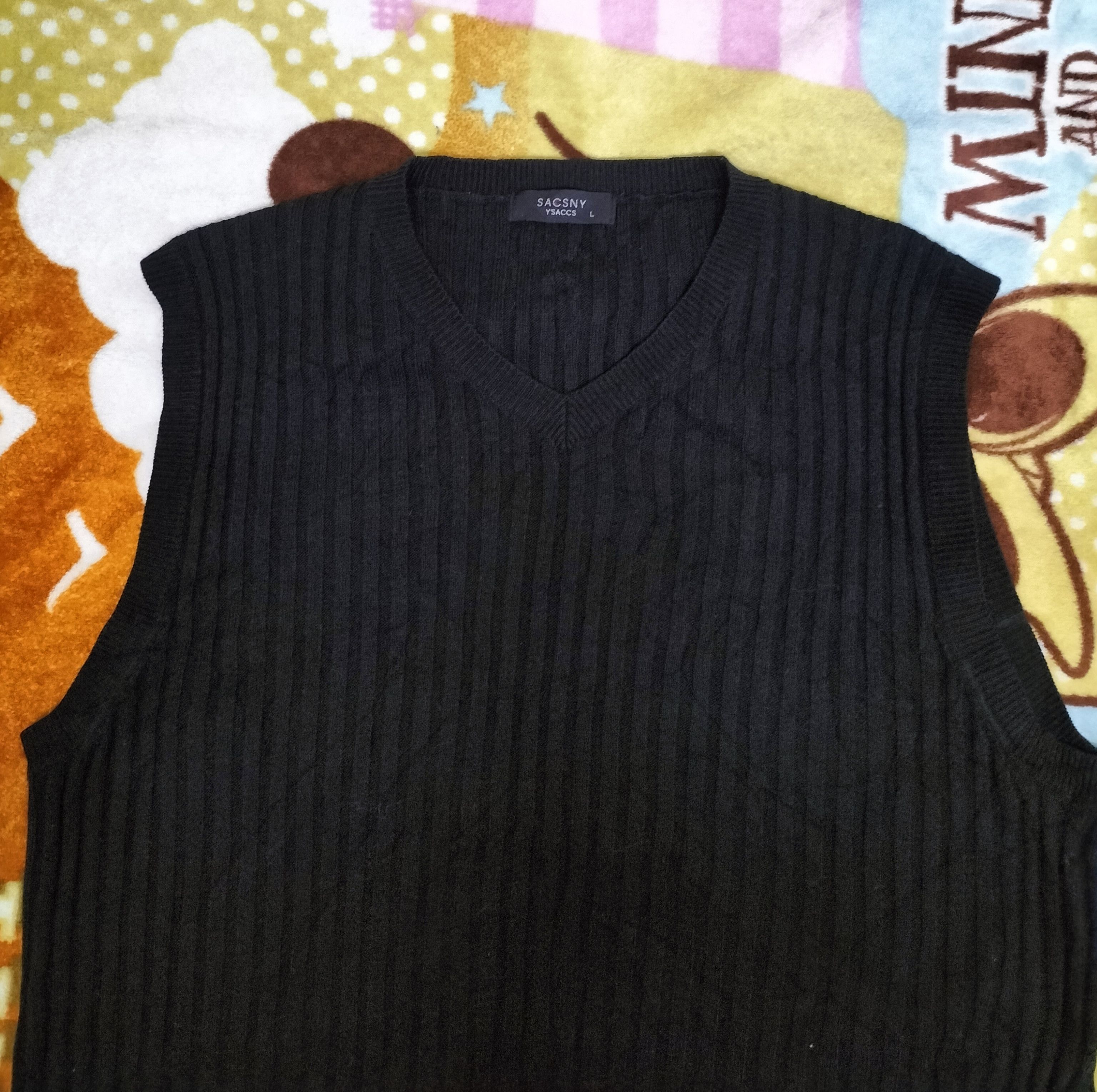 Yohji Yamamoto Sacsny y'saccs knit vest acrylic Size US L / EU 52-54 / 3 - 3 Thumbnail