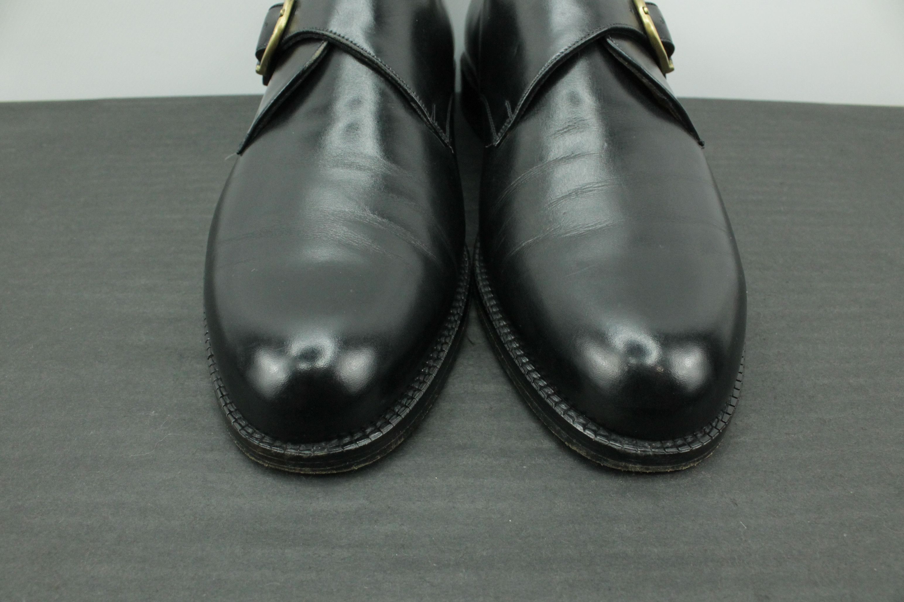 Bally Bally Scribe Handmade Black Dress Monk Strap Shoes Size US 9 / EU 42 - 3 Thumbnail