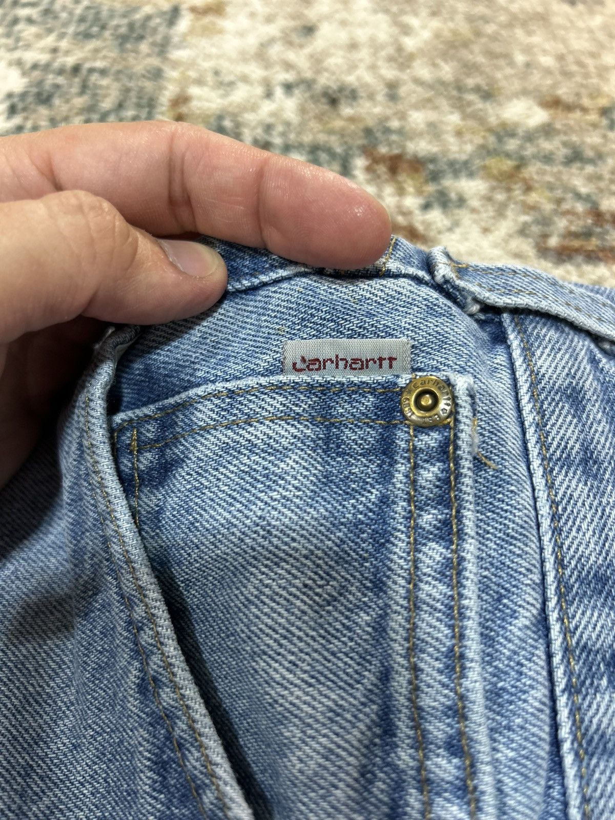 Carhartt Carhartt Light Wash Denim Jeans Size US 34 / EU 50 - 5 Thumbnail