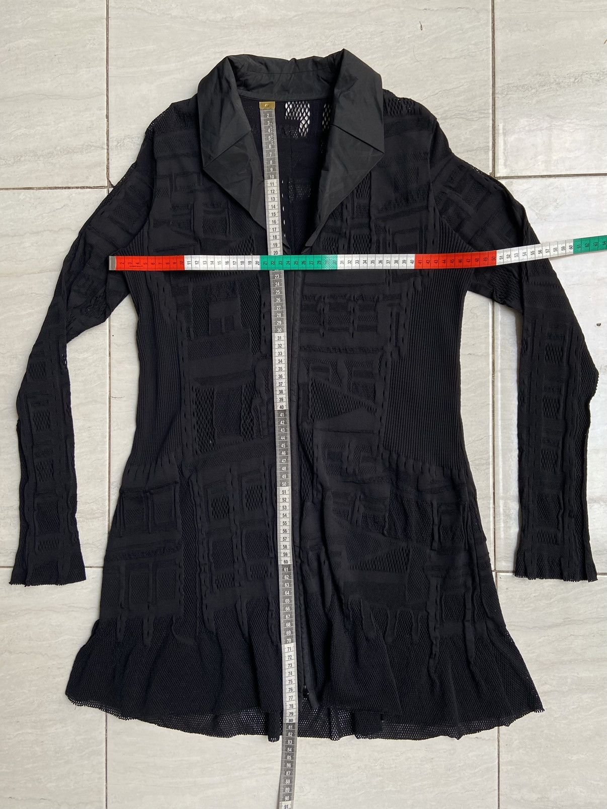 Hiroko Koshino Homme Hiroko Koshino Black Zipper Shirt Size US S / EU 44-46 / 1 - 7 Thumbnail