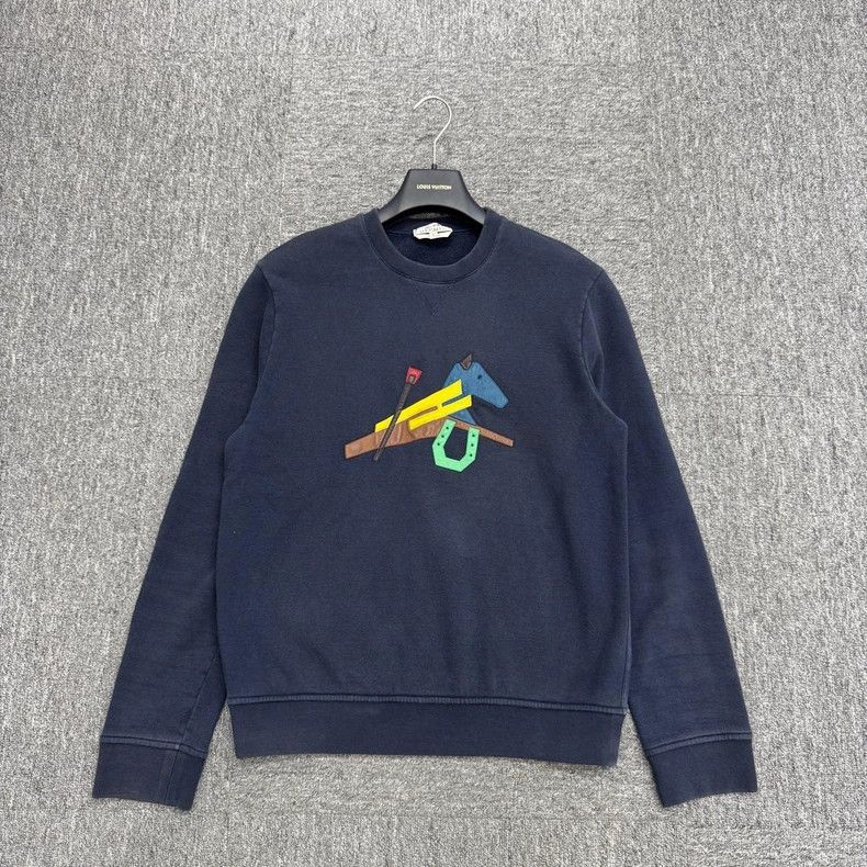 Hermes Hermes Paneled Pony Sweatshirt - dmc Size US M / EU 48-50 / 2 - 1 Thumbnail