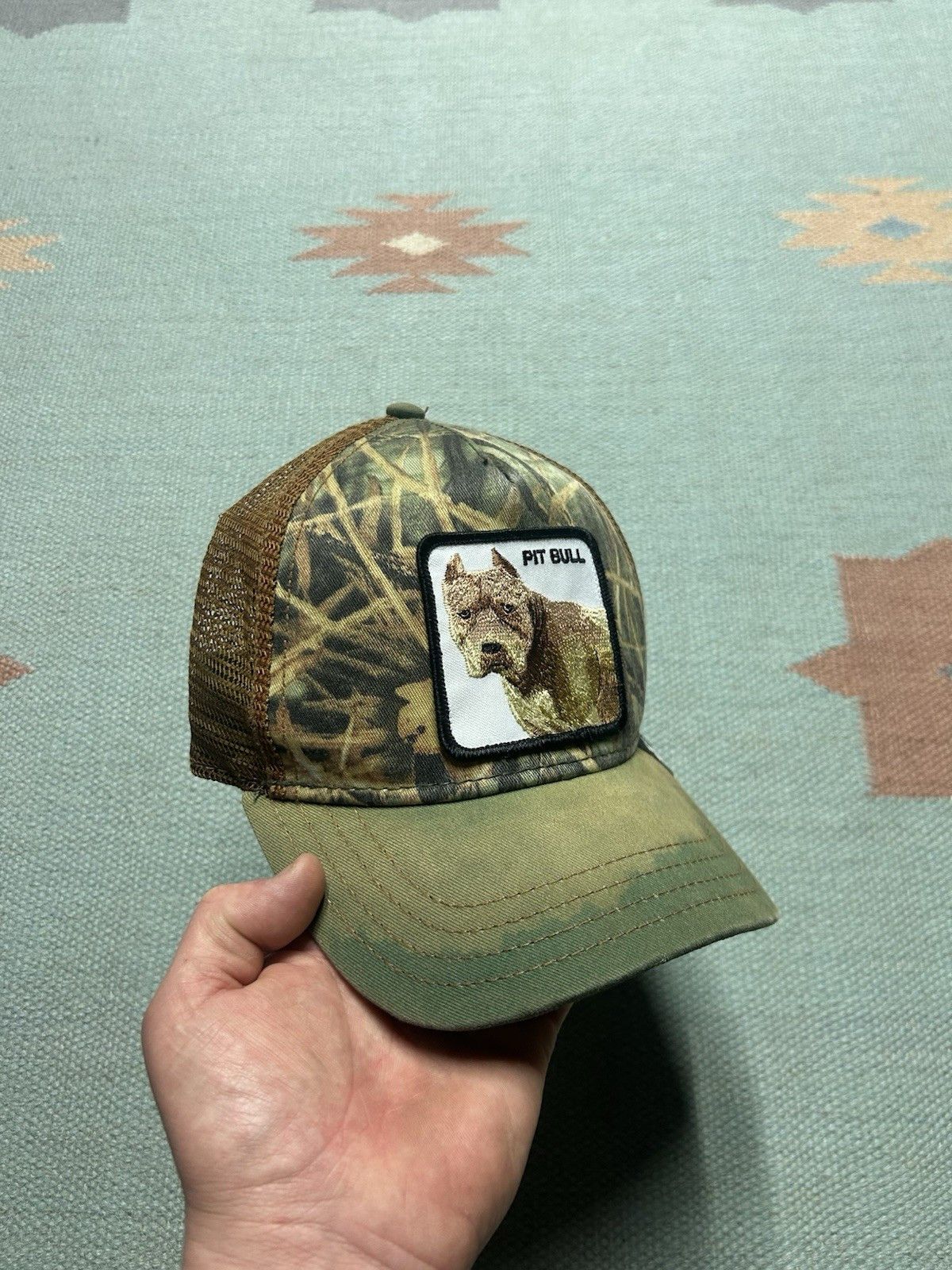 Goorin Bros. Goorin Bros trucker hat pit bull patch dog the farm camo Size ONE SIZE - 1 Thumbnail