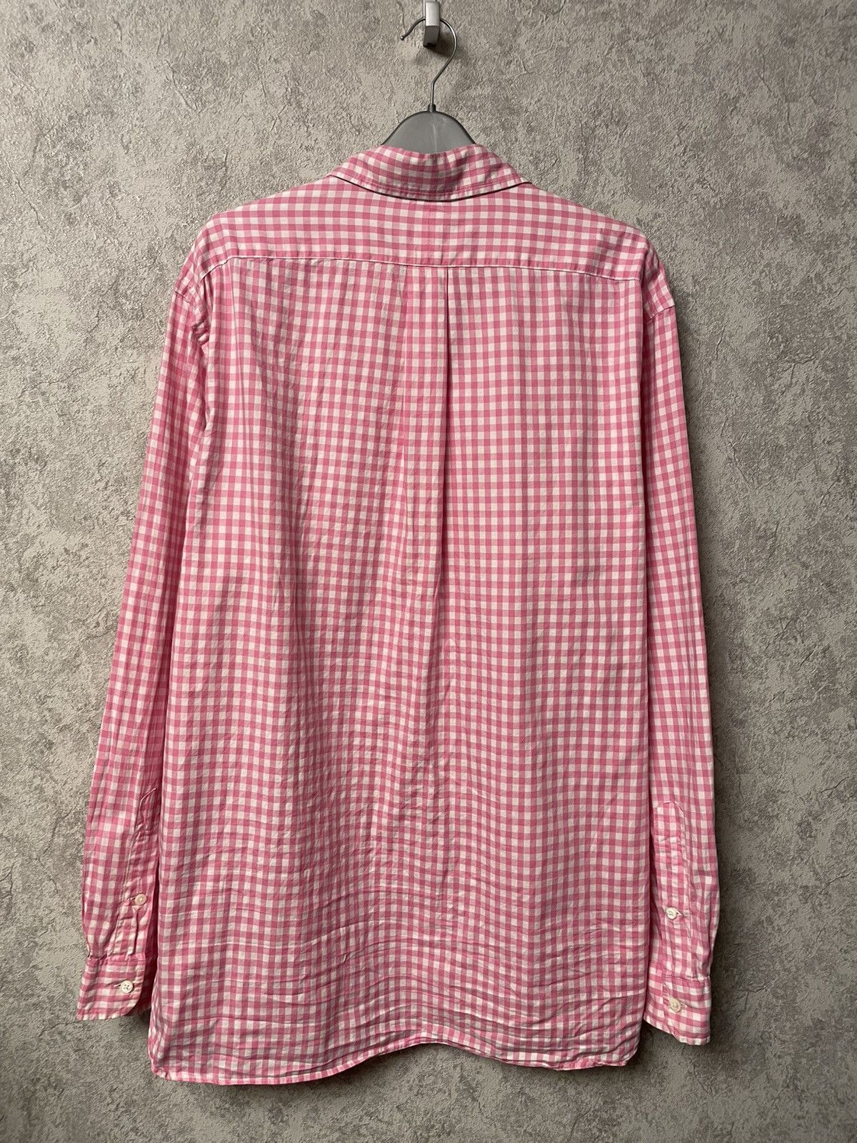 Ralph Lauren Vintage Ralph Lauren Pink Checkered Long Sleeve Shirt Size US XL / EU 56 / 4 - 14 Thumbnail