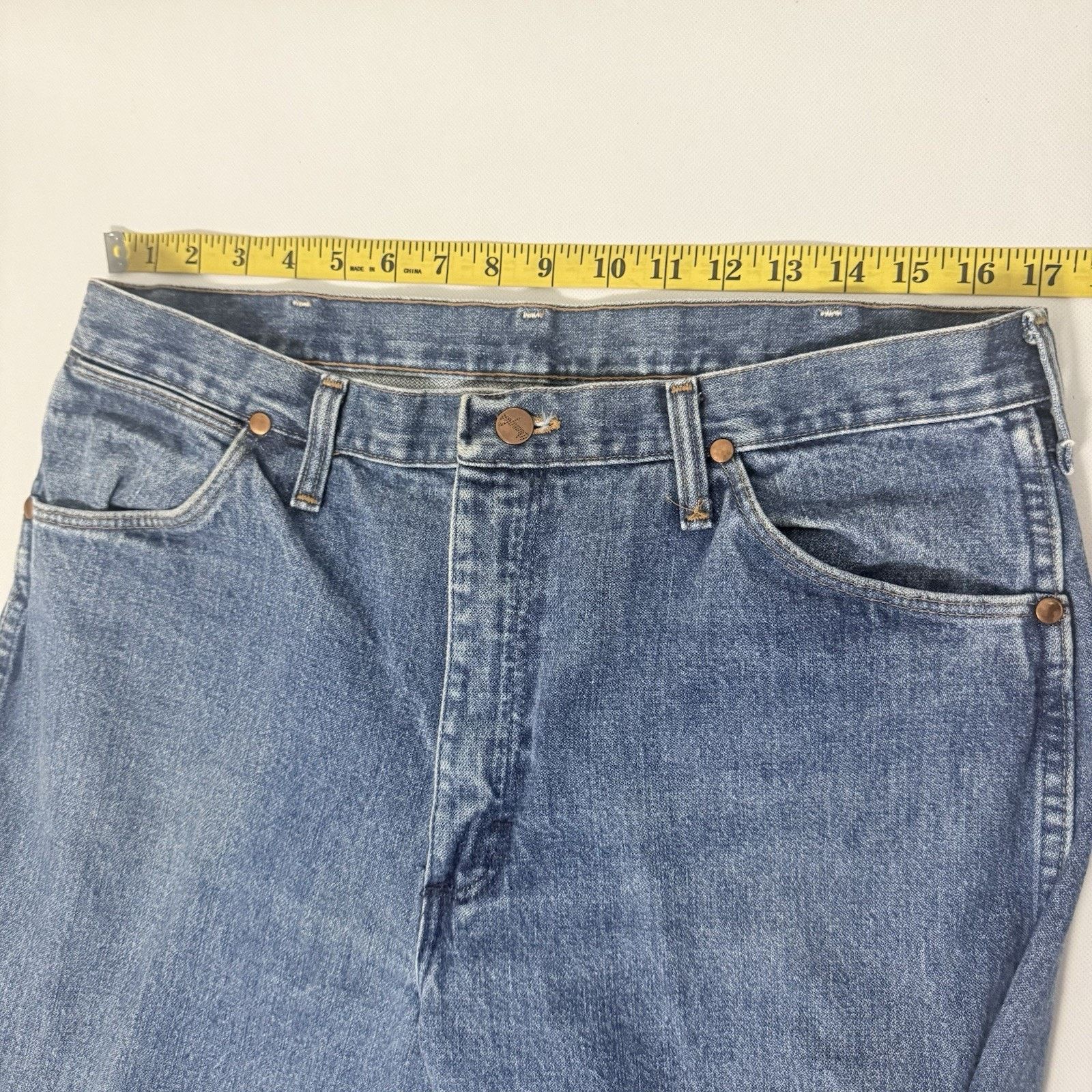 Wrangler Vintage 80s 90s Wrangler 13MWZGK Stonewash Cowboy Cut Jeans Size US 34 / EU 50 - 7 Thumbnail