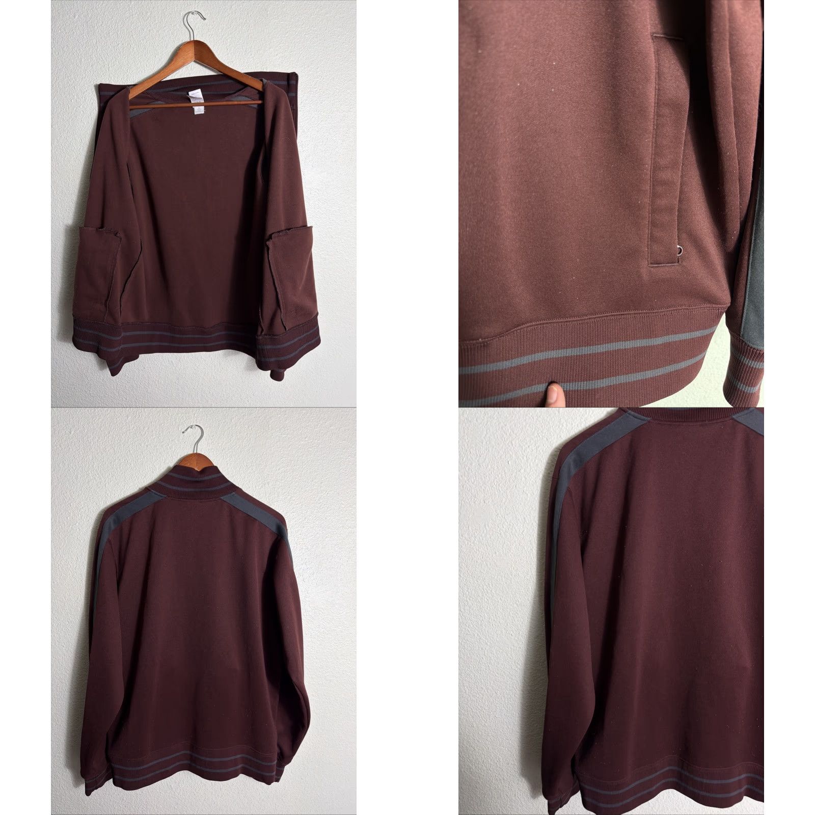The North Face The North Face Mens Large Full Zip Track Jacket Maroon Gray Stripe Large Men Jacket The North Face Mens Full Zip Track Jacket Maroon Gray Stripe Size US L / EU 52-54 / 3 - 9 Thumbnail