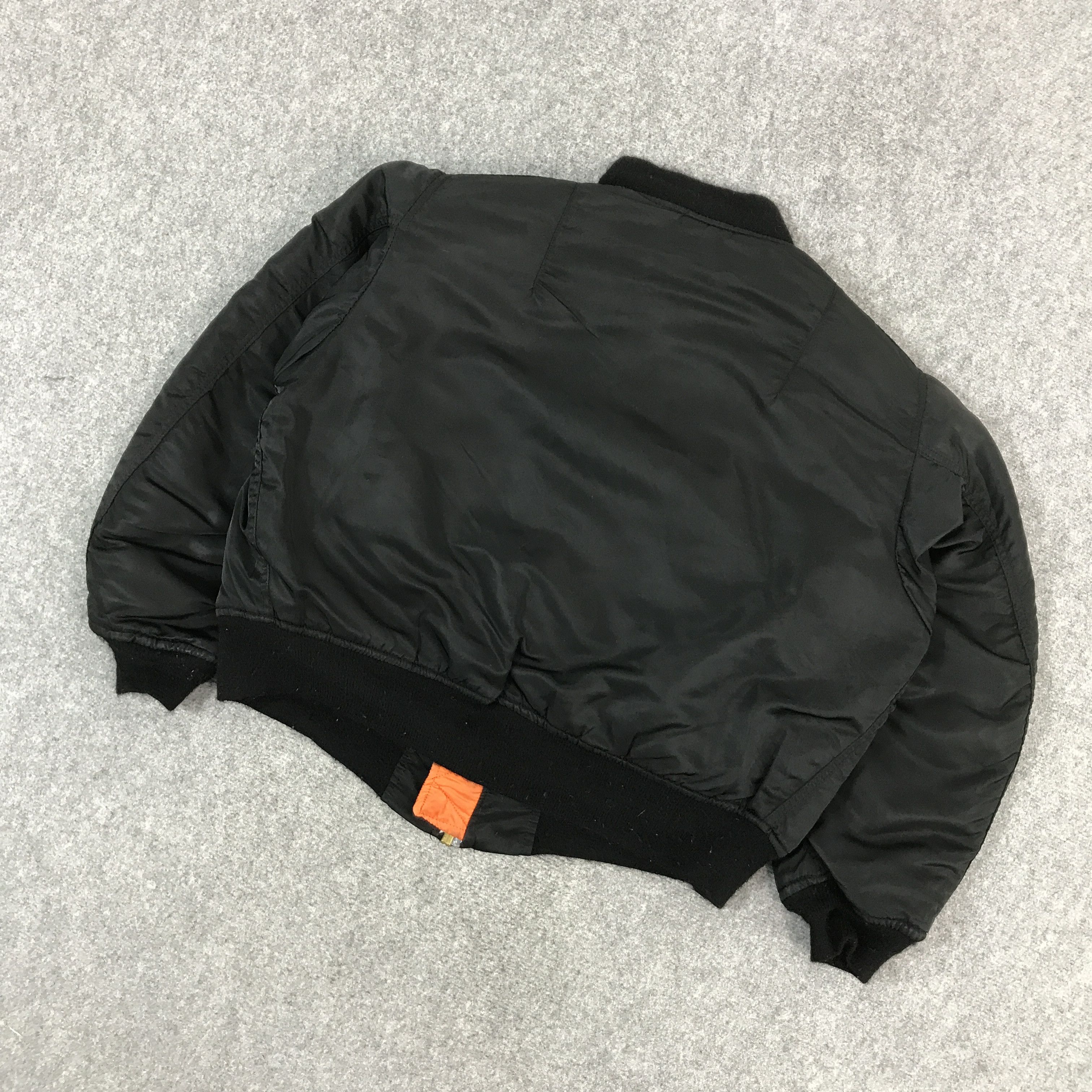 Alpha Industries × Japanese Brand ALPHA INDUSTRIES FLYERS MAN MA1 BOMBER BLACK JACKET Size US XL / EU 56 / 4 - 6 Thumbnail
