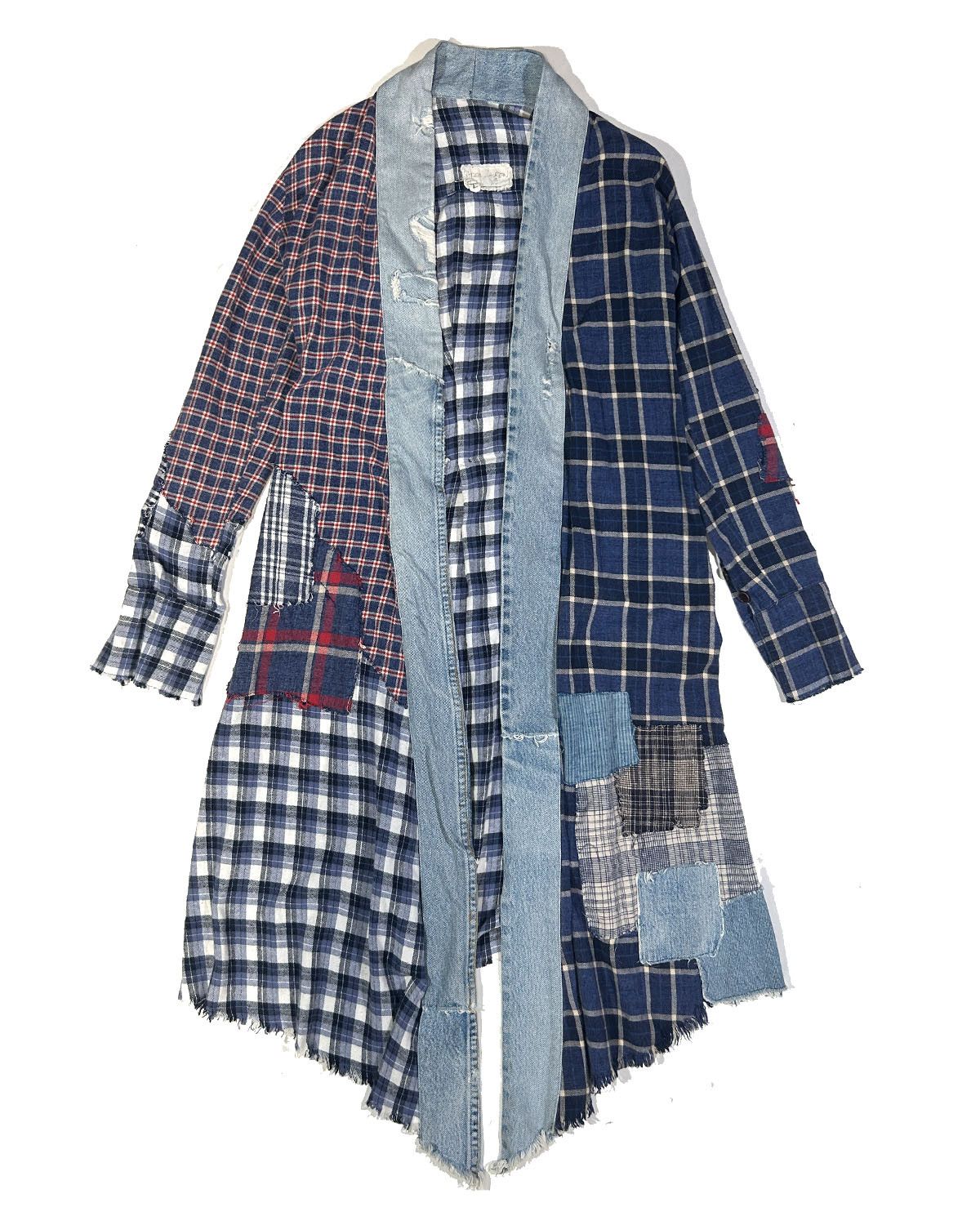 Greg Lauren 軍事スタイルのネイビー色のウールコート　サイズ3 Greg Lauren Men's Long Coat - Size M