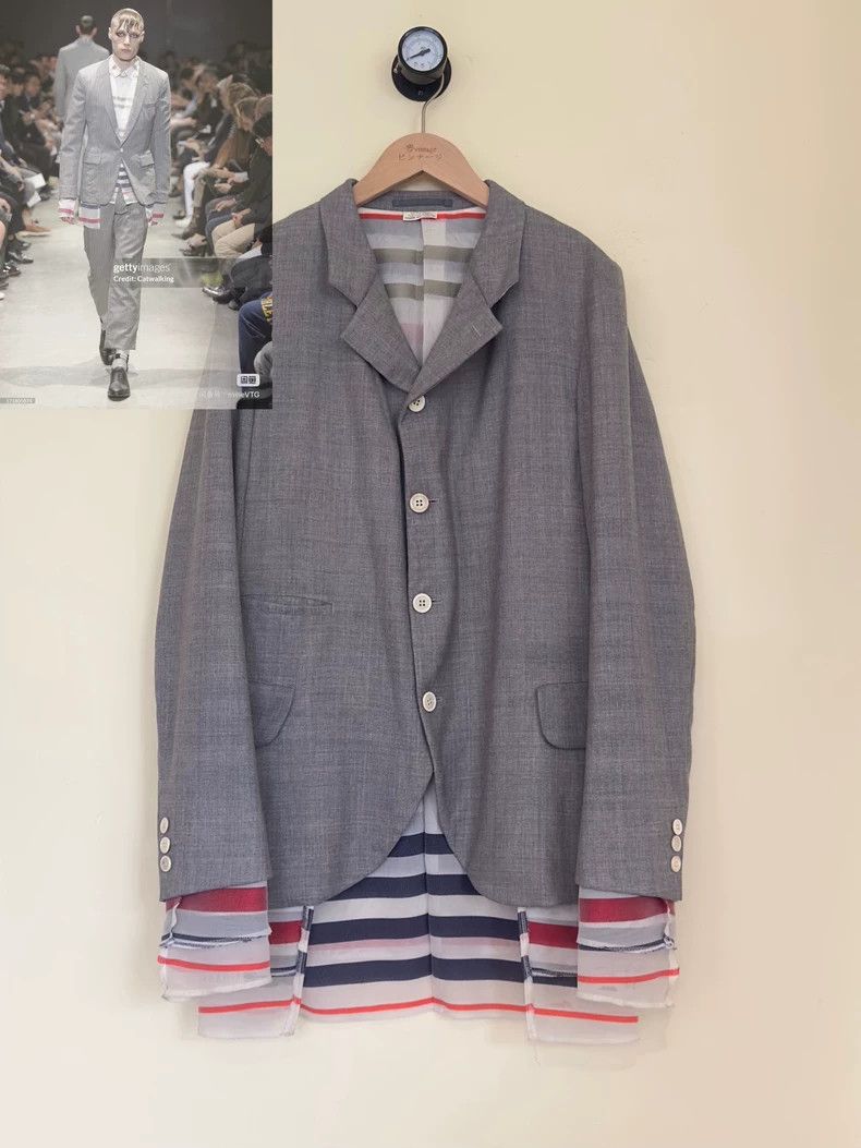 Comme des Garcons Comme Des Garcons Splicing and Deconstructing Suit Jacket Size US S / EU 44-46 / 1 - 1 Thumbnail