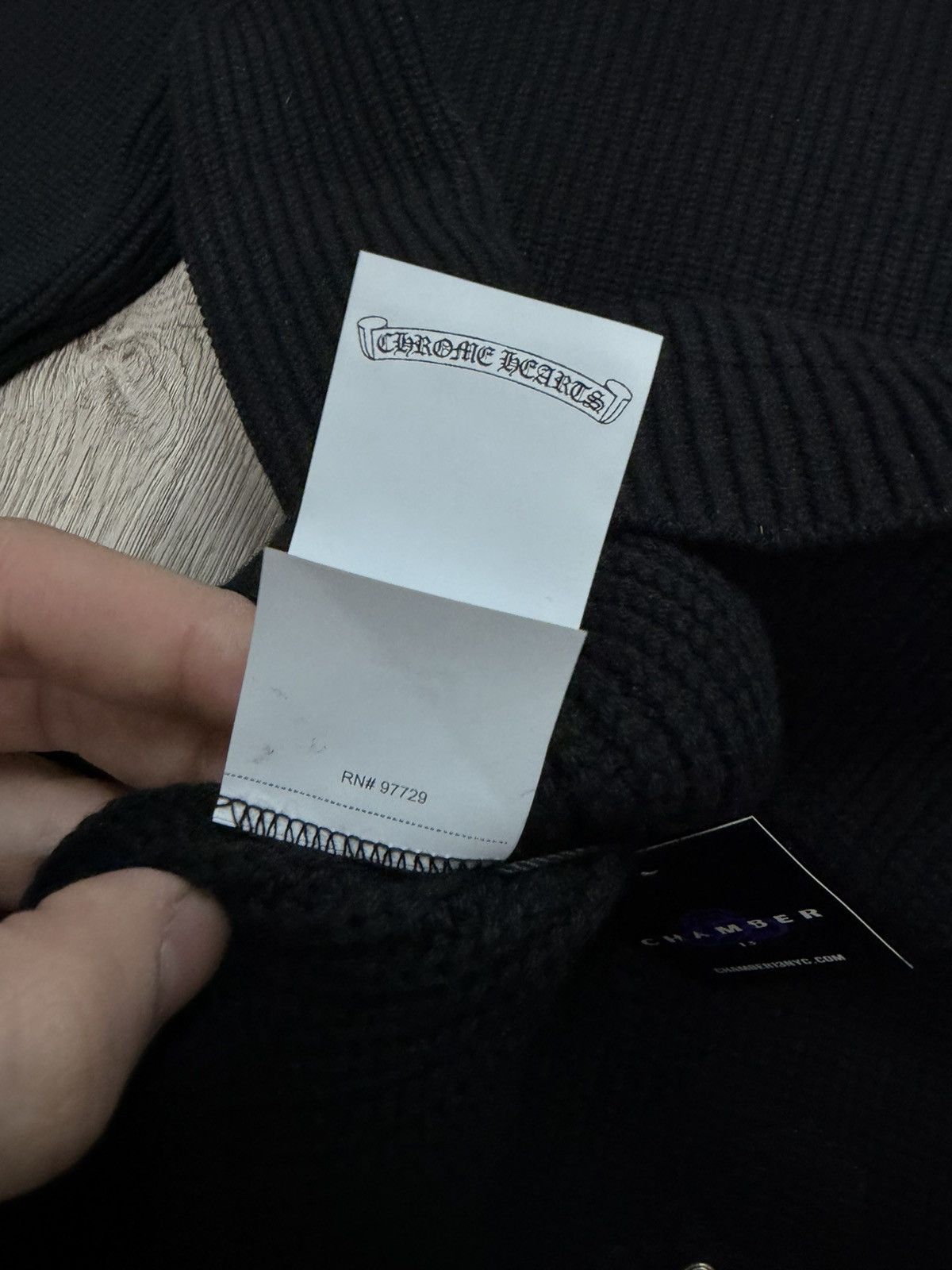 Chrome Hearts Chrome Cashmere Black Triple Cross Crewneck Size US L / EU 52-54 / 3 - 7 Thumbnail