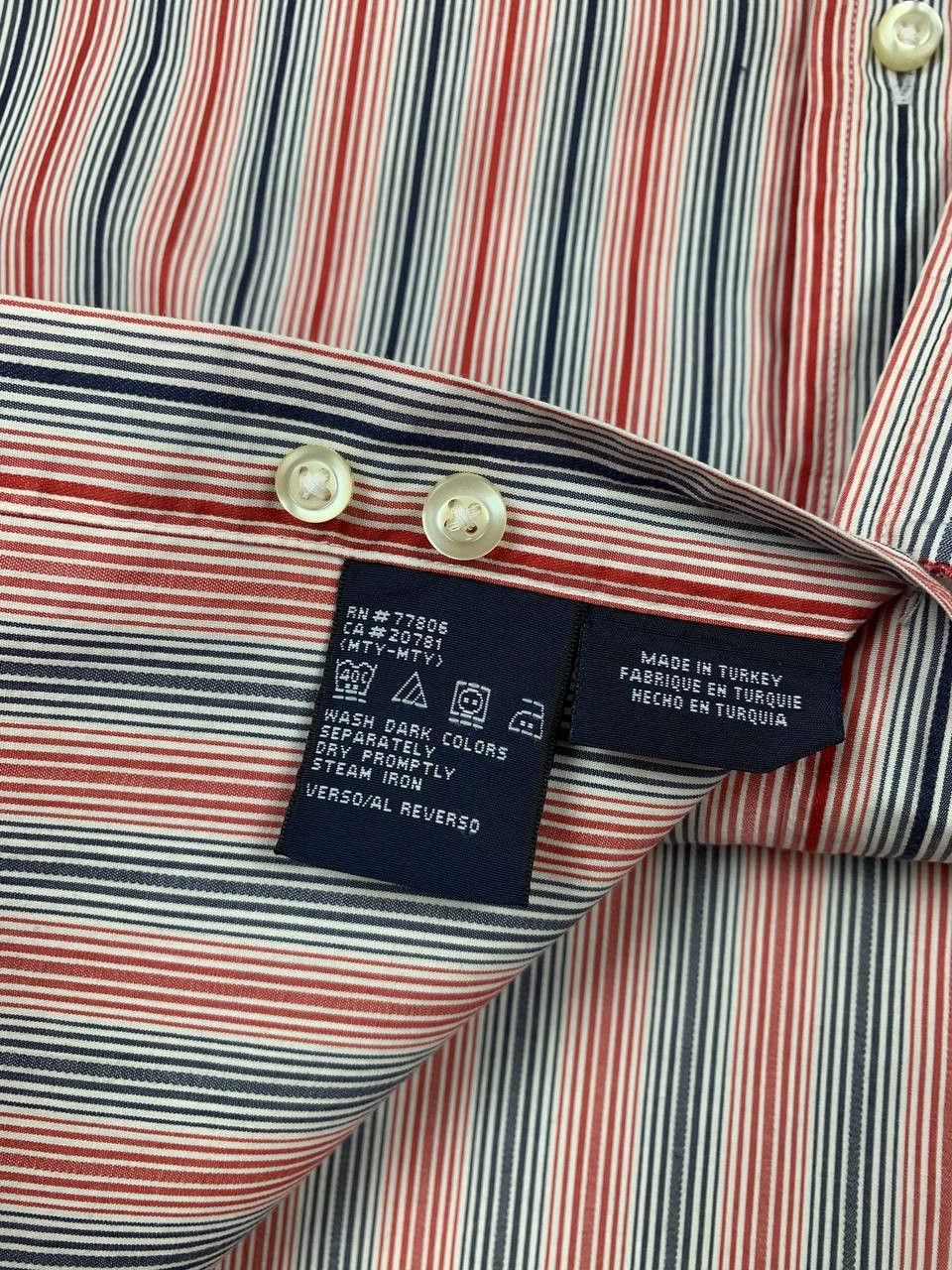 Tommy Hilfiger Tommy Hilfiger Mens Multicolor Striped Regular Fit Size US S / EU 44-46 / 1 - 18 Thumbnail
