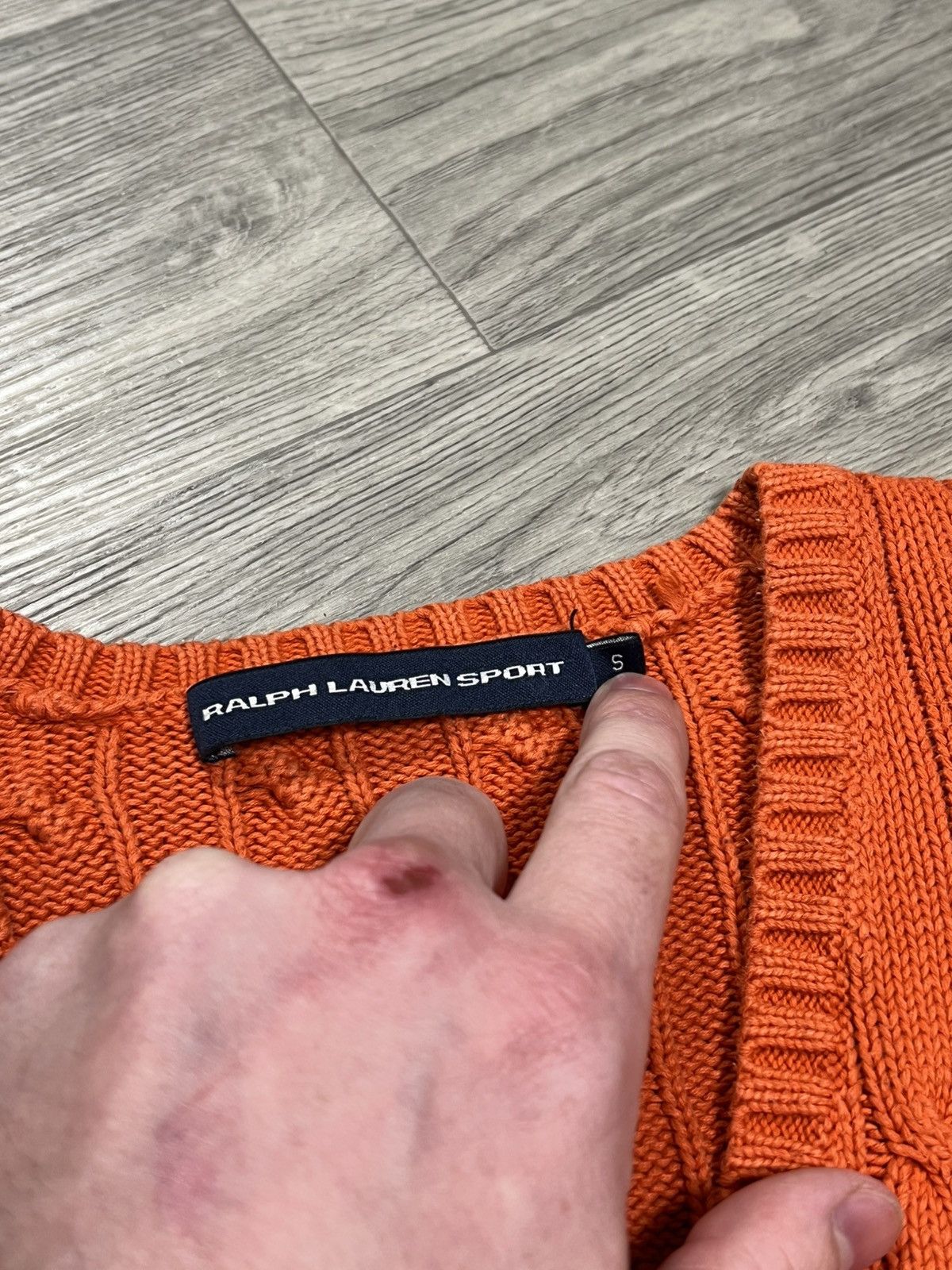 Vintage Retro Ralph Lauren Cable Knit Jumper Retro Jumper Designer Size S / US 4 / IT 40 - 4 Thumbnail