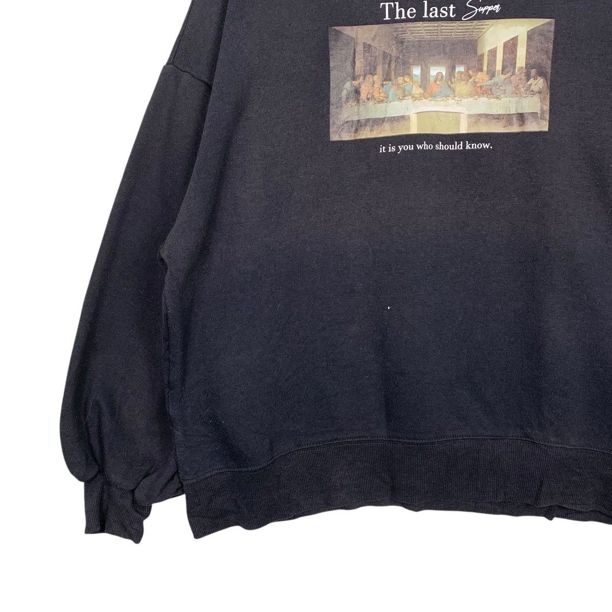 Japanese Brand Jesus The Last Supper Sweatshirt Size L / US 10 / IT 46 - 3 Thumbnail