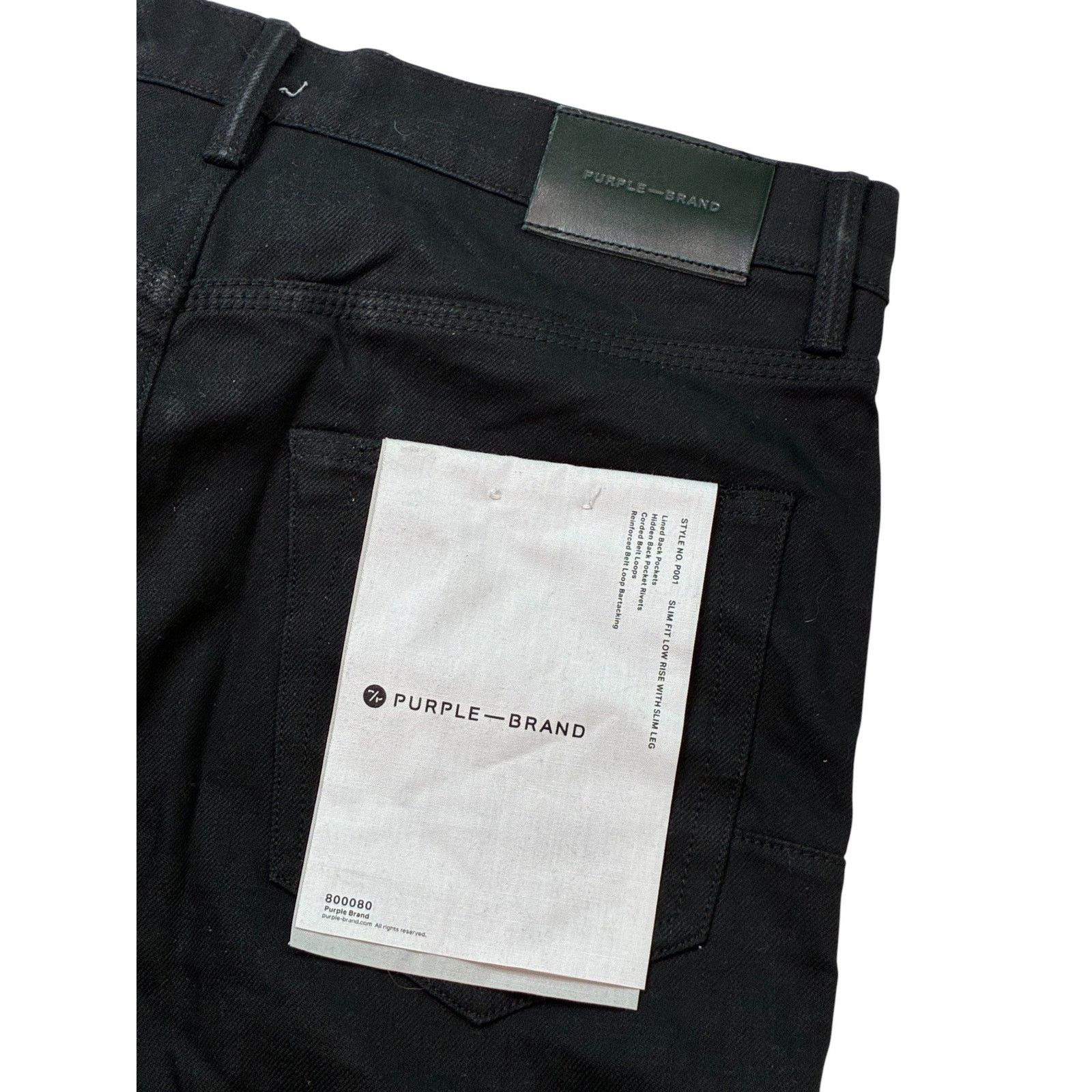 Purple Brand Purple Brand Black Plain Jeans Size US 31 - 2 Thumbnail