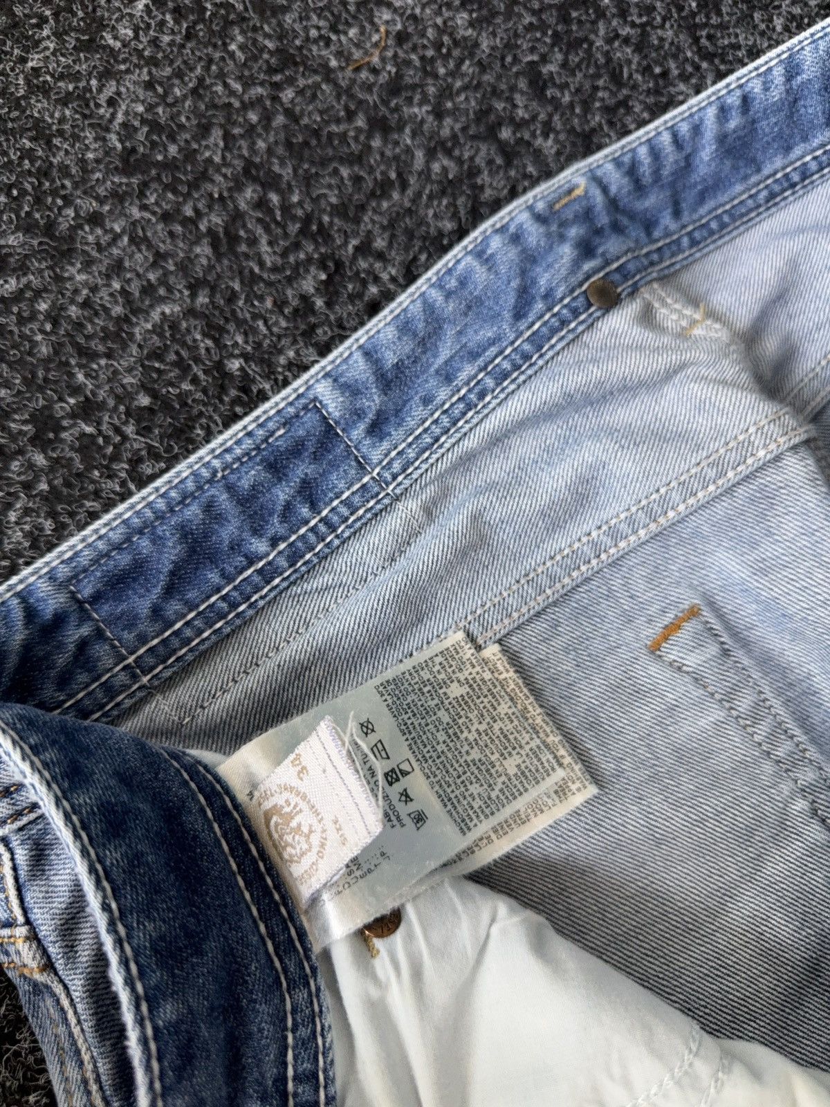 Diesel Vintage Y2K 00s Luxury Distressed Larkee jeans Denim pants Size US 34 / EU 50 - 9 Thumbnail
