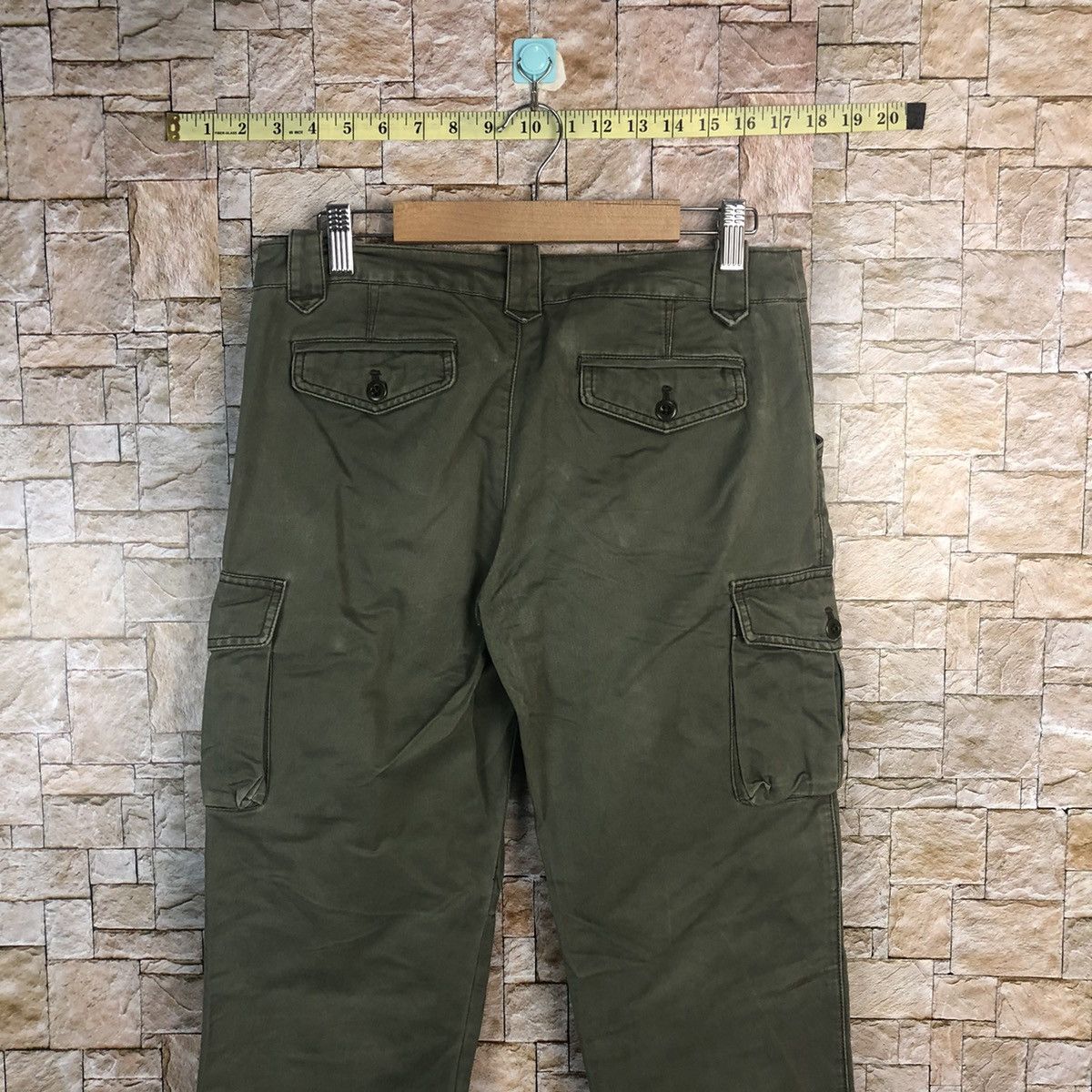 Japanese Brand Fredy Npit Green Cargo Multipocket Pants #A48 Size US 29 - 13 Thumbnail
