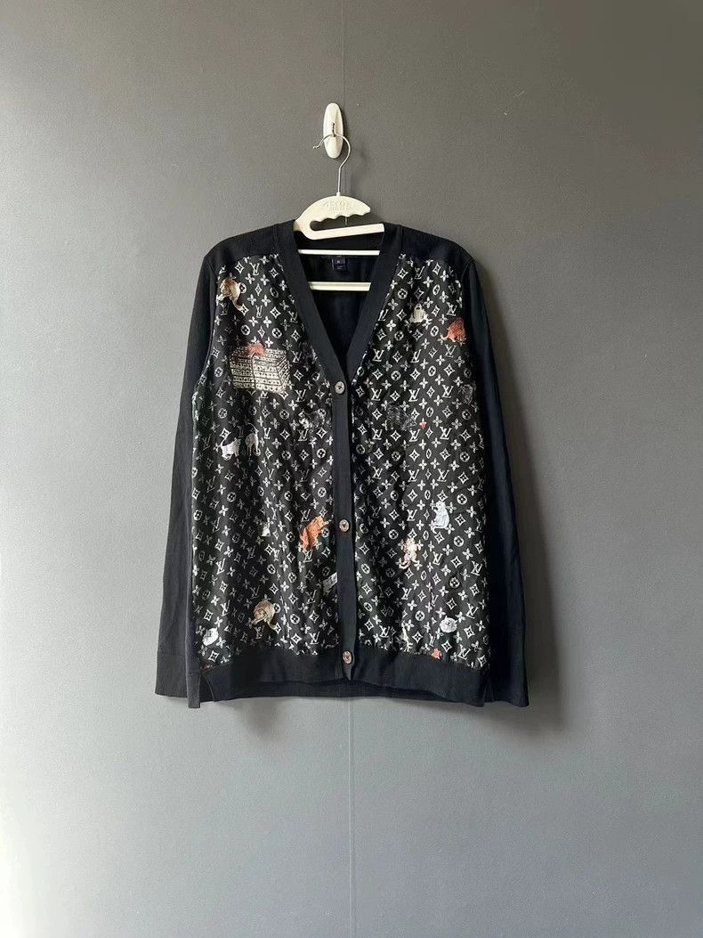 Louis Vuitton Louis Vuitton Cat full print presbyopic patchwork cardigan Size US XL / EU 56 / 4 - 1 Thumbnail