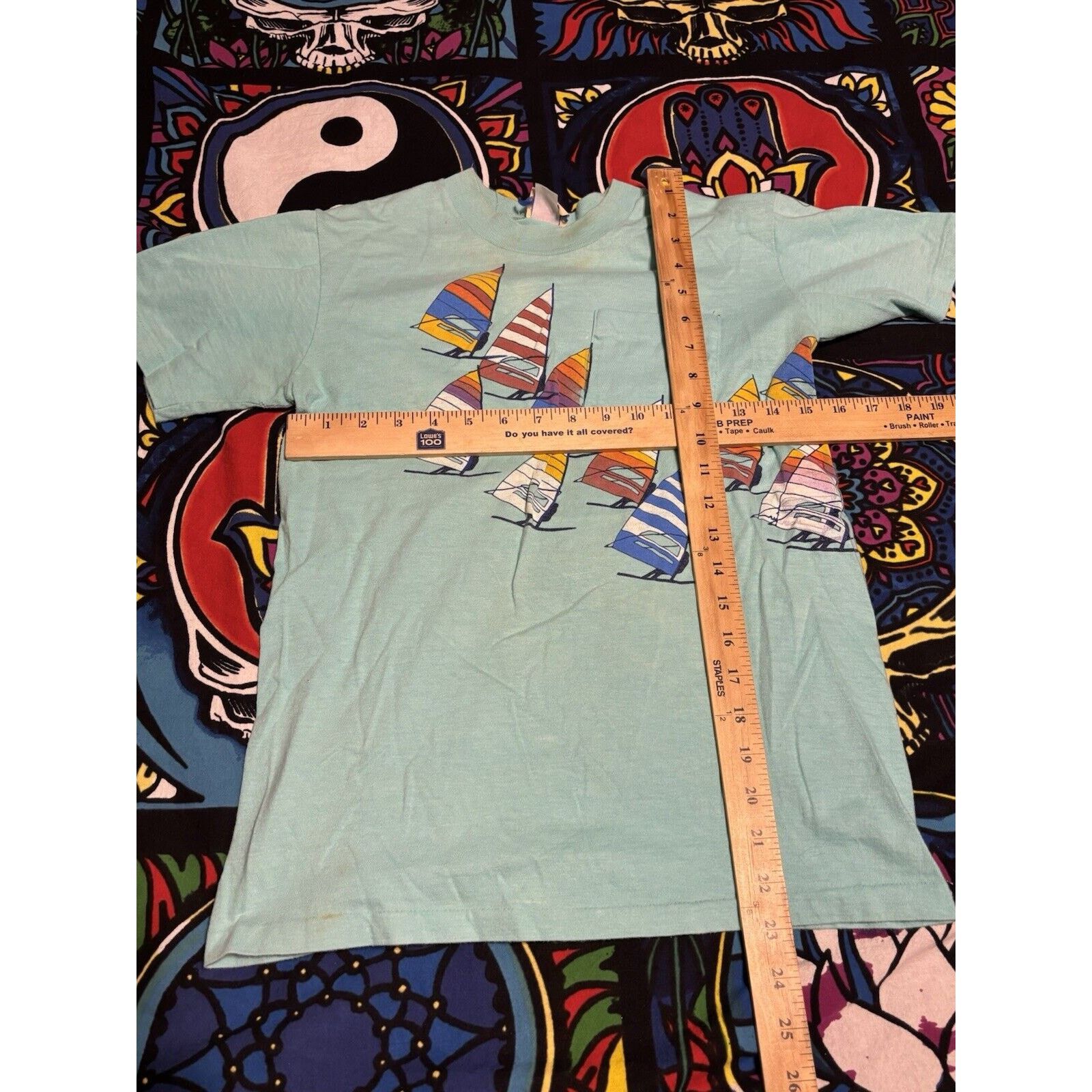 Other Vintage american sailing 70s teal pocket single T-shirt Size US M / EU 48-50 / 2 - 9 Thumbnail