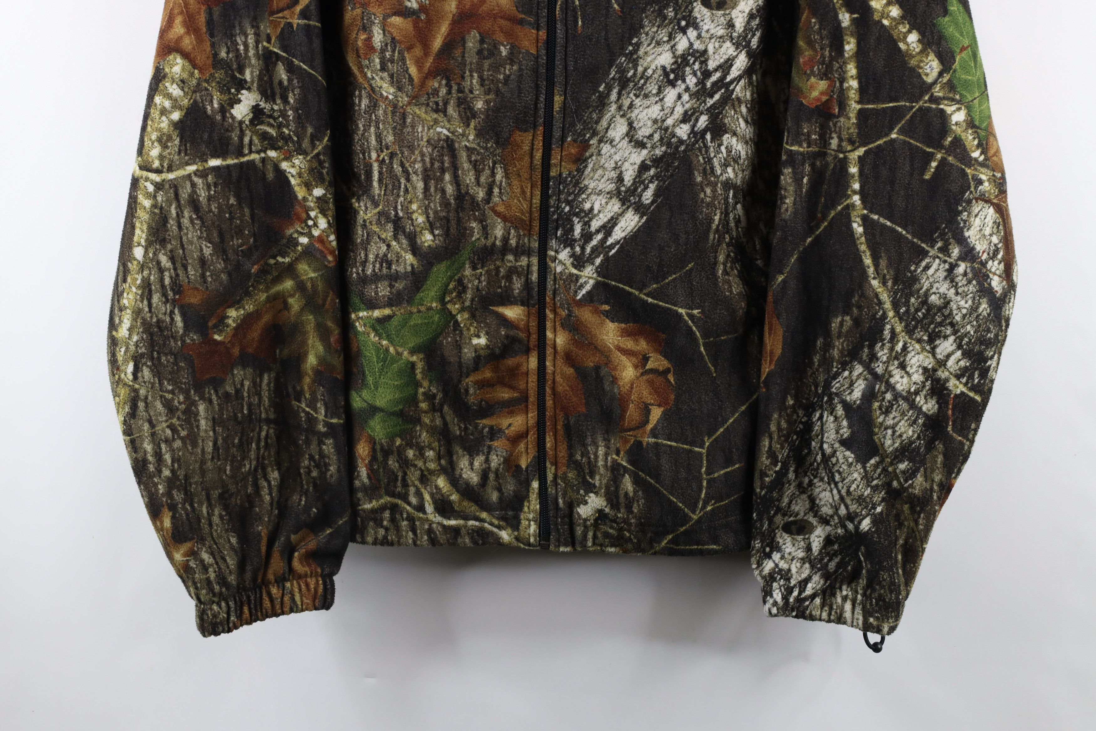 Vintage Vintage 90s Streetwear Camouflage Fleece Full Zip Jacket Size US XL / EU 56 / 4 - 3 Thumbnail