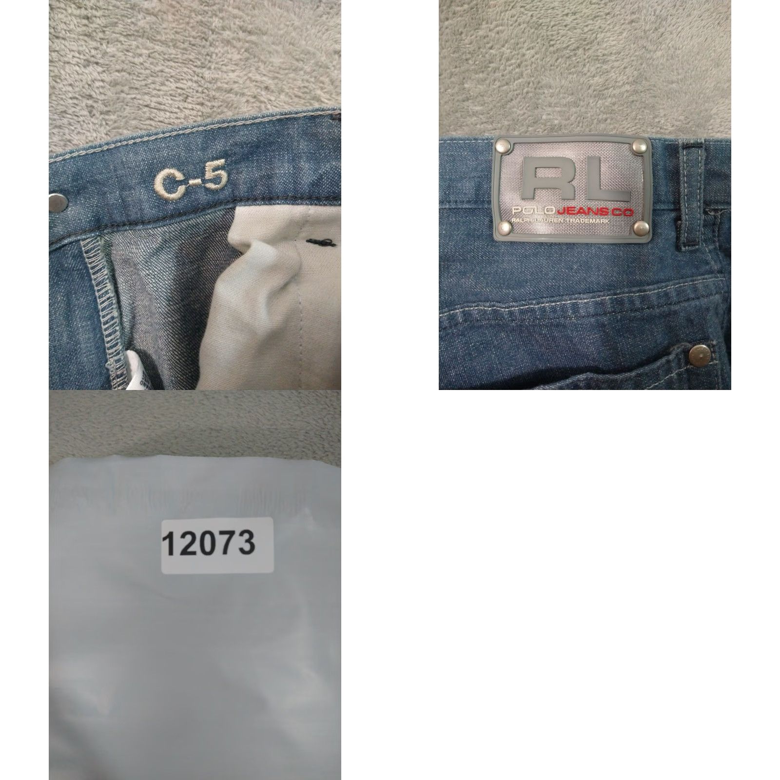 Ralph Lauren VINTAGE Polo Jeans Co. Mens Jeans 38x32 Blue Denim Carpenter Baggy Skate 90s Mens 5-Pocket Design Straight Cotton Denim Rise High Size US M / EU 48-50 / 2 - 8 Thumbnail