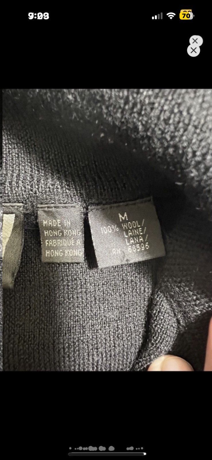 DKNY ***FINAL DROP***RARE DKNY DONNA KARAN 1/4 ZIP KNIT M Size US M / EU 48-50 / 2 - 9 Thumbnail
