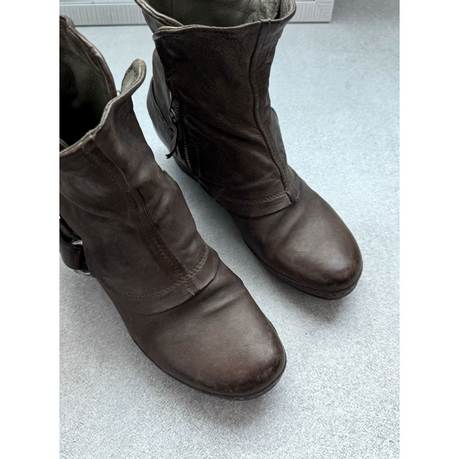 A.S.98 VINTAGE A.S.98 Airstep Ankle Leather Biker Boot Women Size 39 US 8.5 Brown Size US 9 / IT 39 - 6 Thumbnail