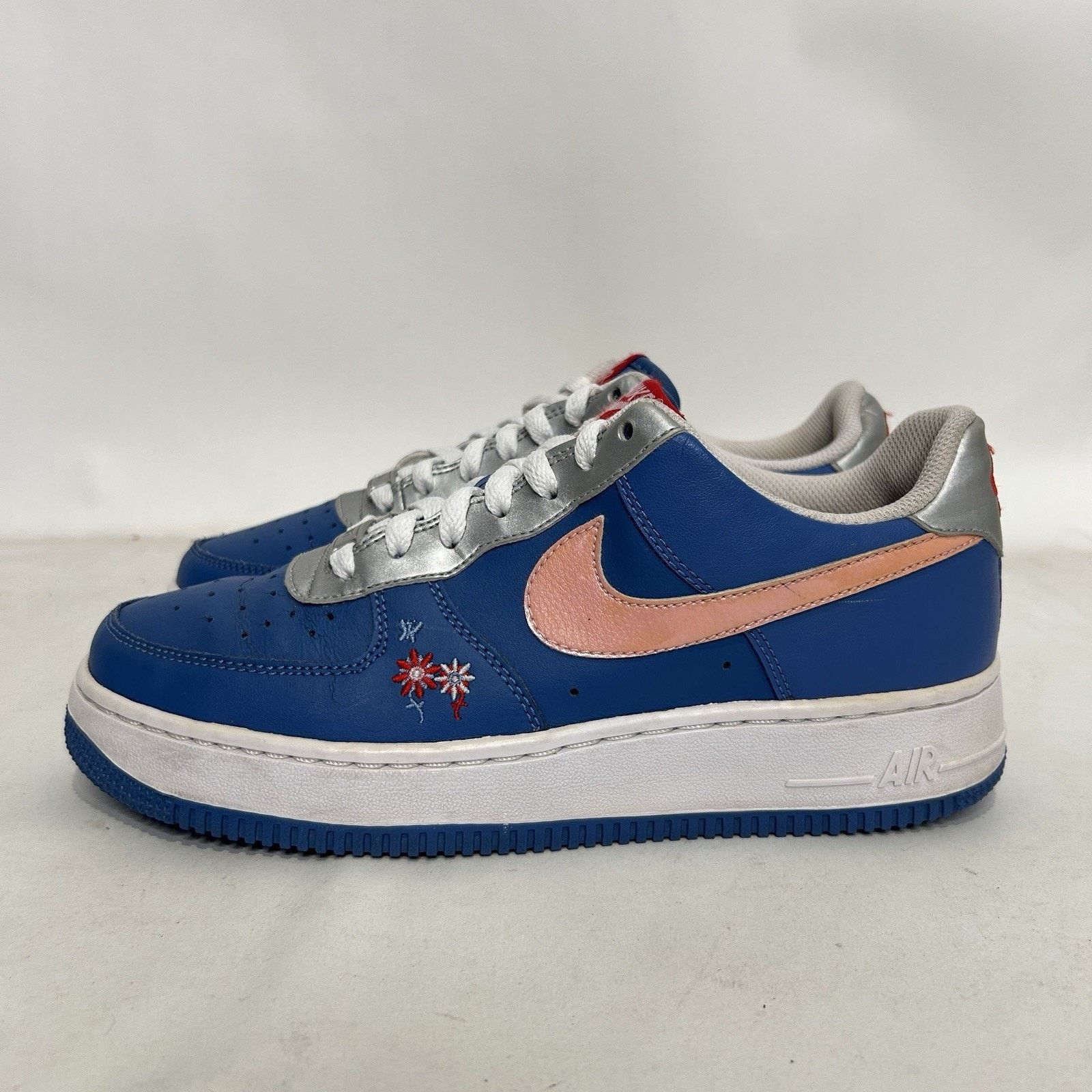 Nike Nike Air Force 1 Low GS “Floral/Blue Pink” Size US 8.5 / IT 38.5 - 6 Thumbnail