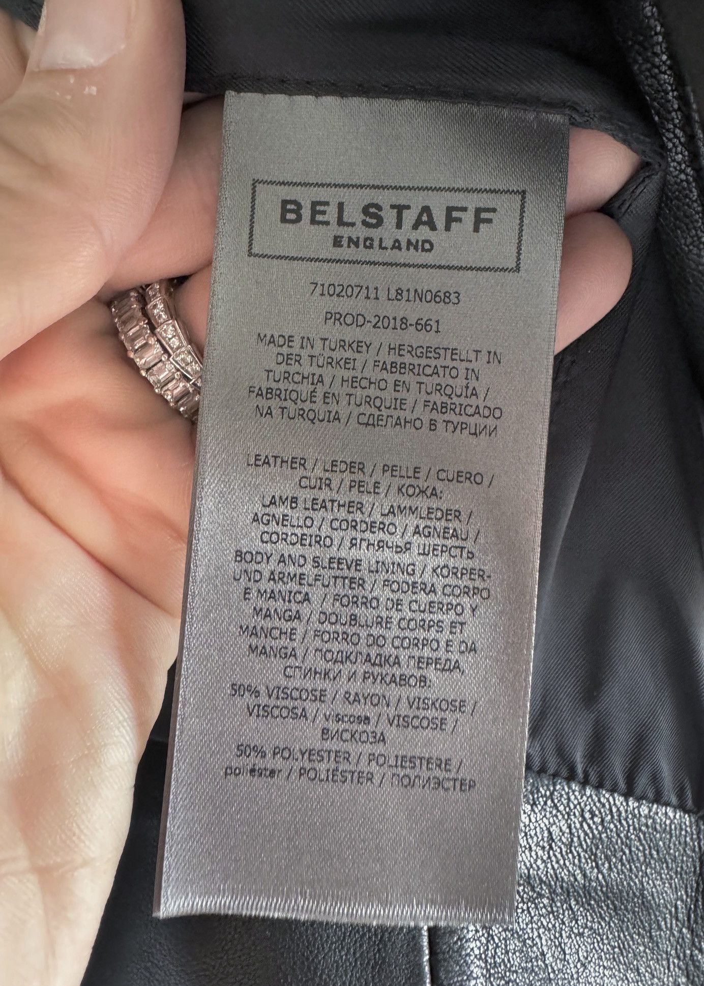 Belstaff Belstaff Black Lambskin Leather Fenway Biker Jacket Size US XL / EU 56 / 4 - 10 Thumbnail