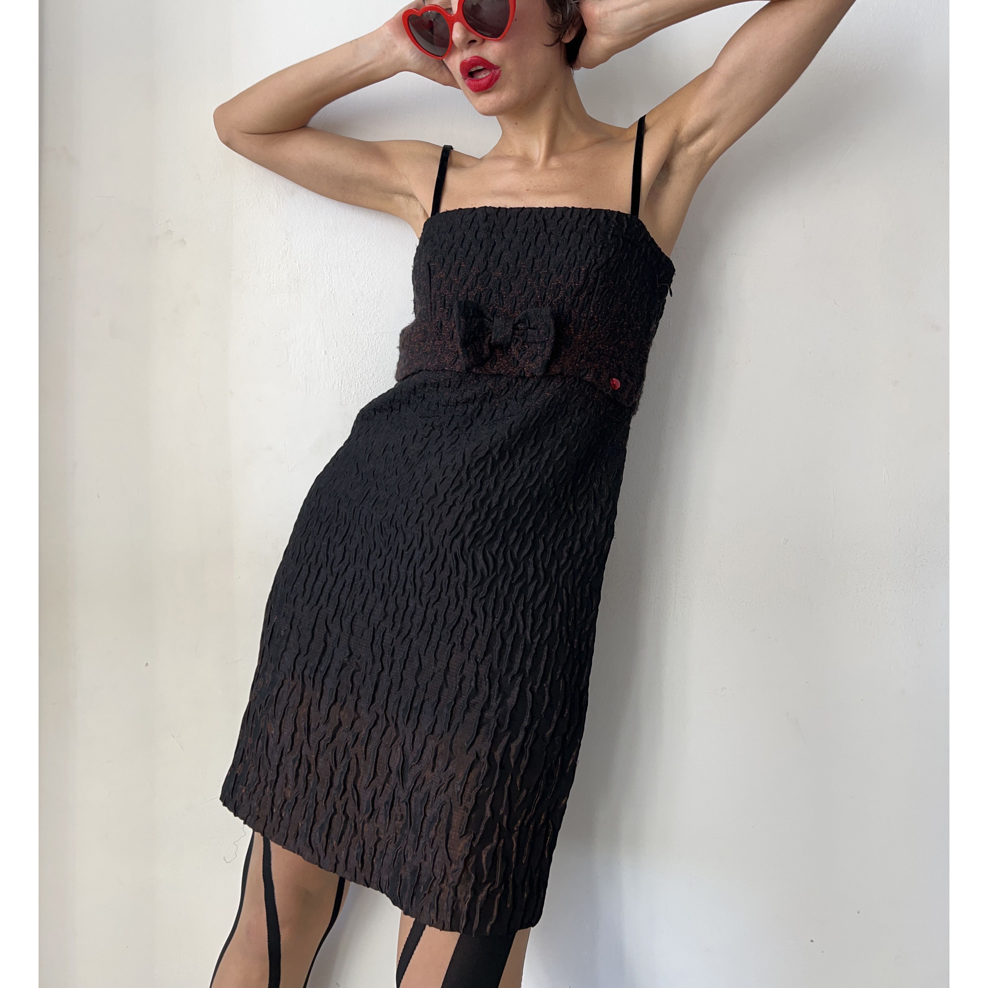 Guess Guess y2k slip party textured bow dress Size M / US 6-8 / IT 42-44 - 5 Thumbnail