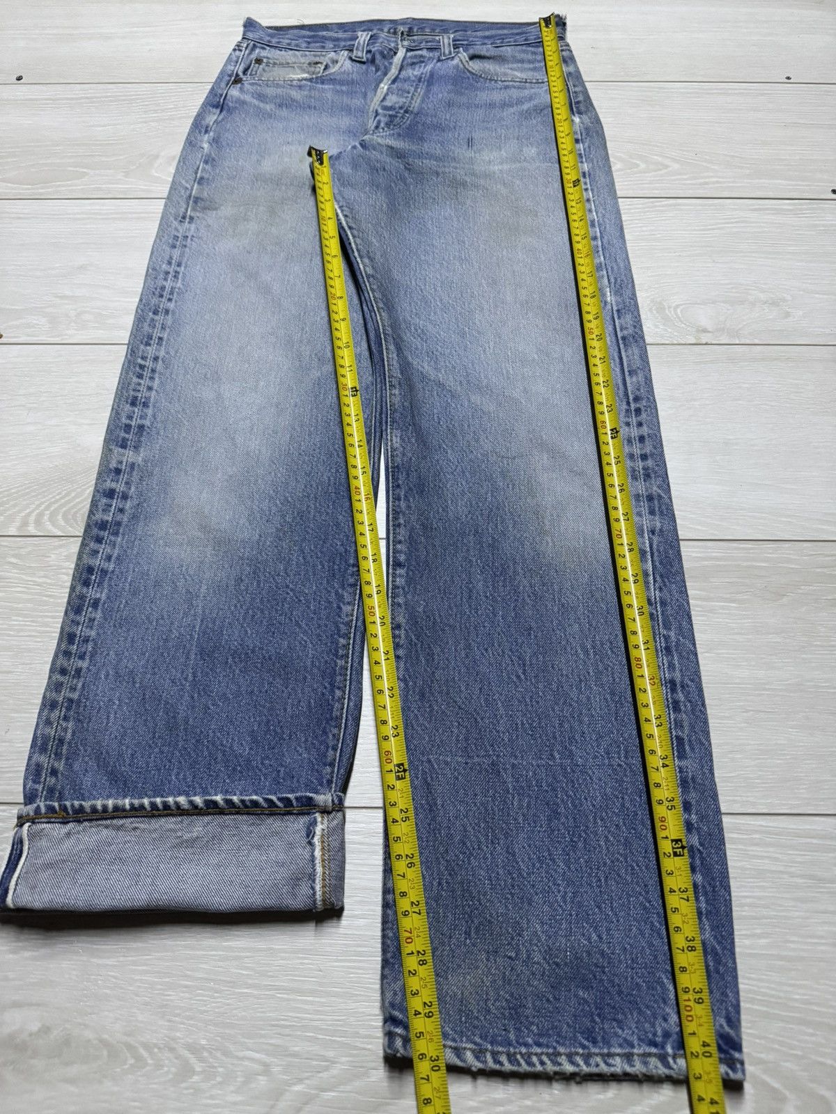 Levi's Vintage Levis 501 70s Selvedge Rindem ButtonFly Jeans Size US 29 - 20 Thumbnail