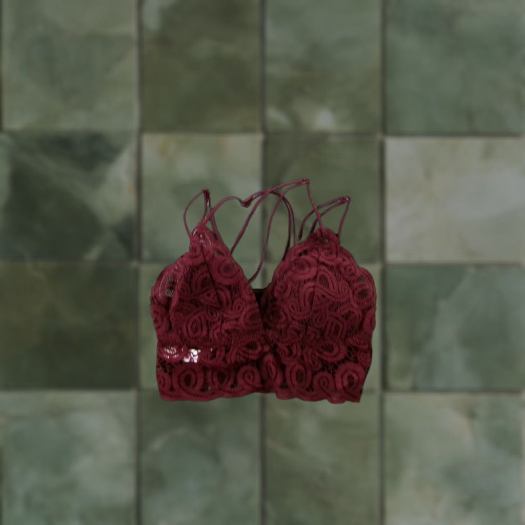 Victoria's Secret VINTAGE Victoria's Secret Pink Lace Bralette Womens XS Halter Underwired Padded Full Coverage Size ONE SIZE - 1 Thumbnail