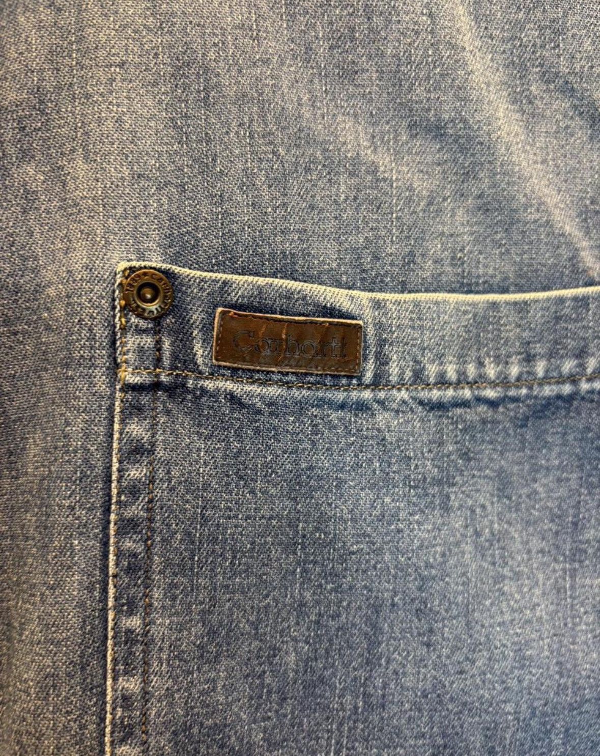 Carhartt Vintage Carhartt Western Denim Pearl Snap Shirt Men Blue Size US XL / EU 56 / 4 - 3 Thumbnail