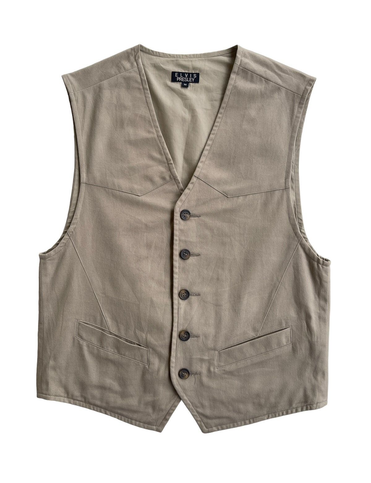 Japanese Brand Vintage Elvis Presley Waistcoat Size US M / EU 48-50 / 2 - 1 Thumbnail