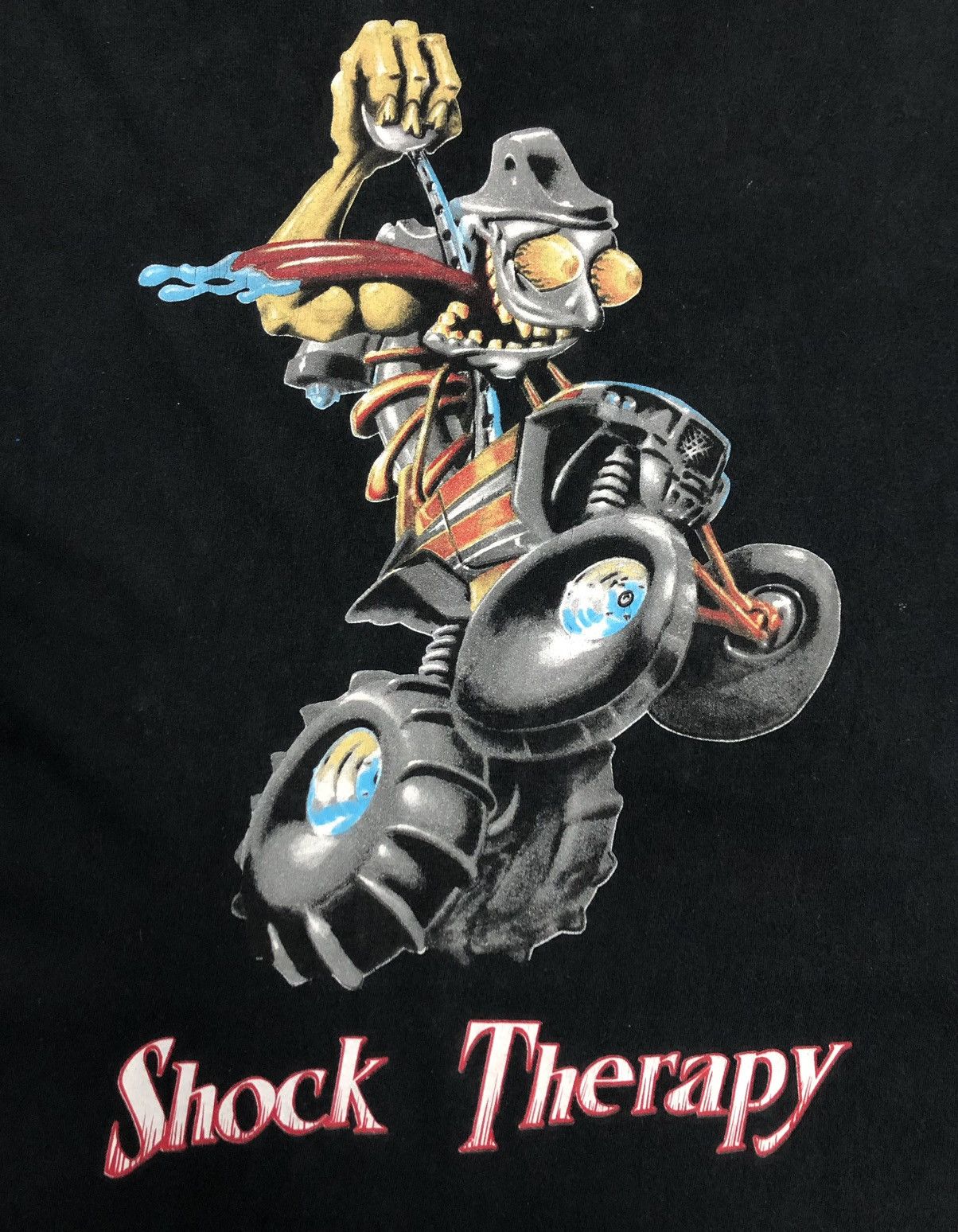 Vintage Vintage Port & Company Shock Therapy T-Shirt Size US L / EU 52-54 / 3 - 3 Thumbnail