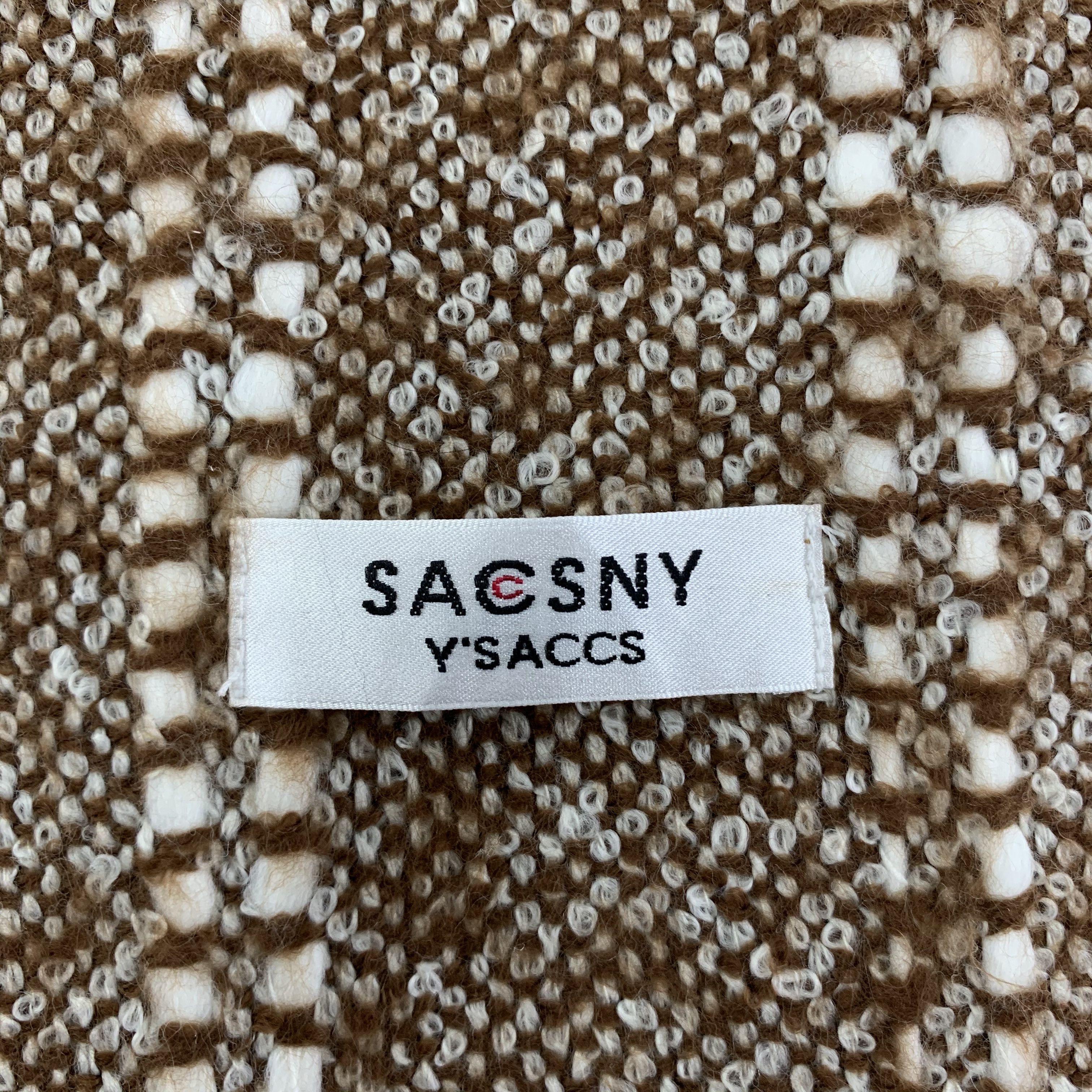 Yohji Yamamoto Y'saccs Saccsny Scarf Wool Muffler Neck Wrap BL4080 Size ONE SIZE - 3 Thumbnail