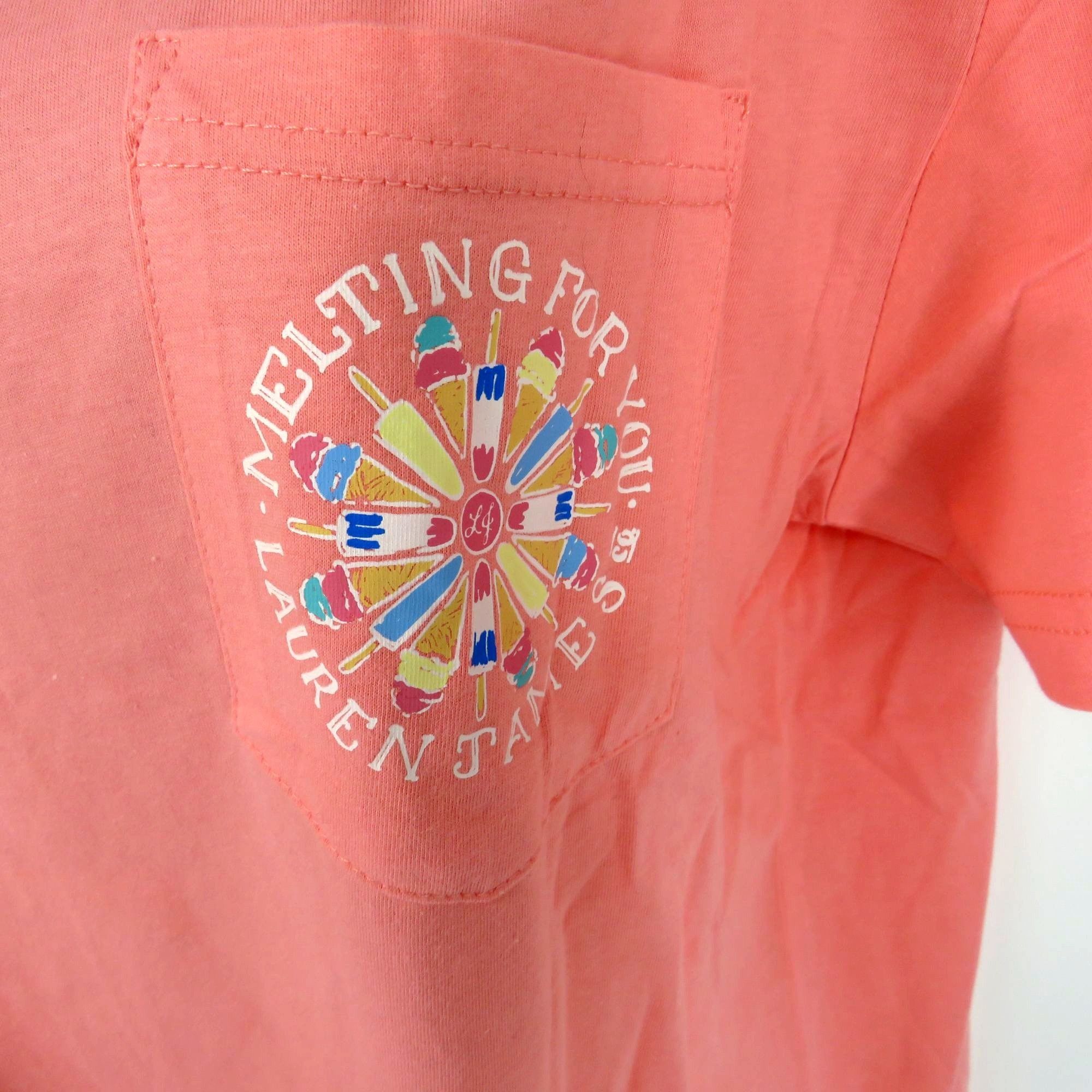 Other Lauren James Melting For You Women's Coral Graphic T-Shirt S Size S / US 4 / IT 40 - 3 Thumbnail