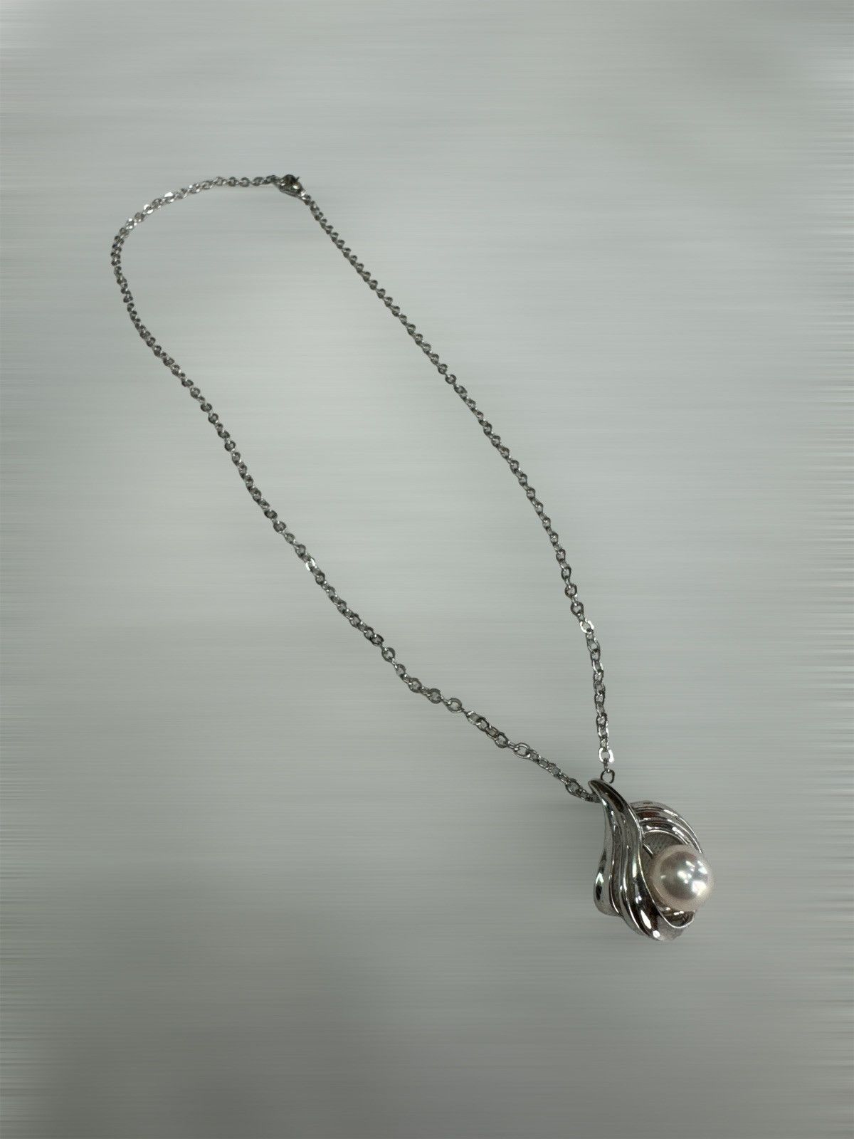 Jewelry × Sterling Silver × Vintage VINTAGE NATURAL PEARL SILVER NECKLACE Size ONE SIZE - 1 Thumbnail