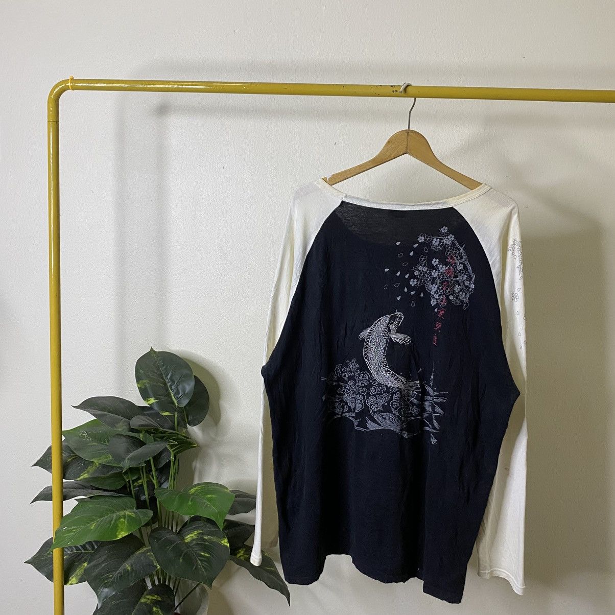Japanese Brand CrossKeys Koi Fish Ed Hardy Karakuri Tamashii Style LS Tee Size US XXL / EU 58 / 5 - 1 Thumbnail