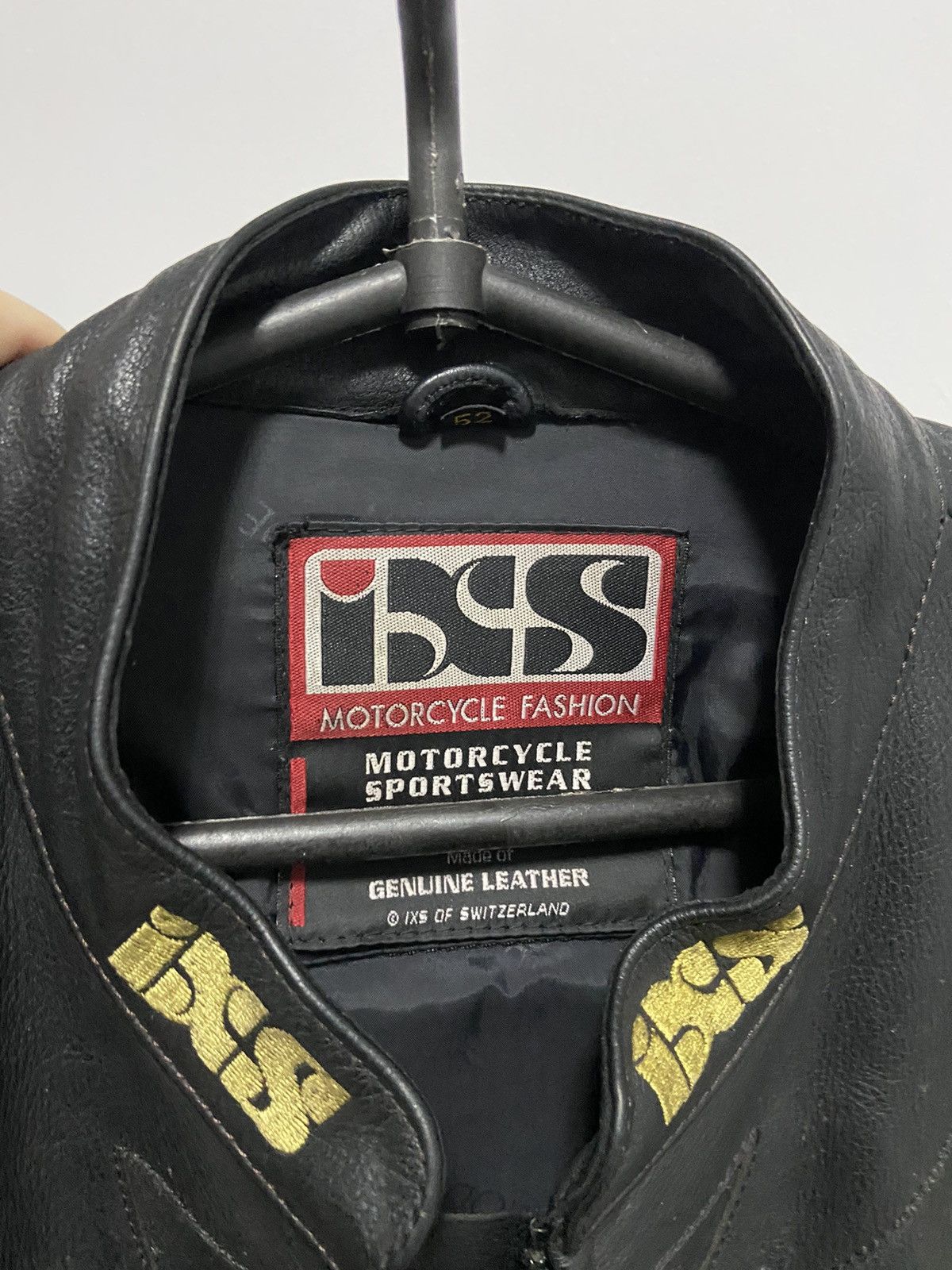 Vintage IXS MOTO Racing Leather Jacket Vintage Big Logo Size US L / EU 52-54 / 3 - 6 Thumbnail