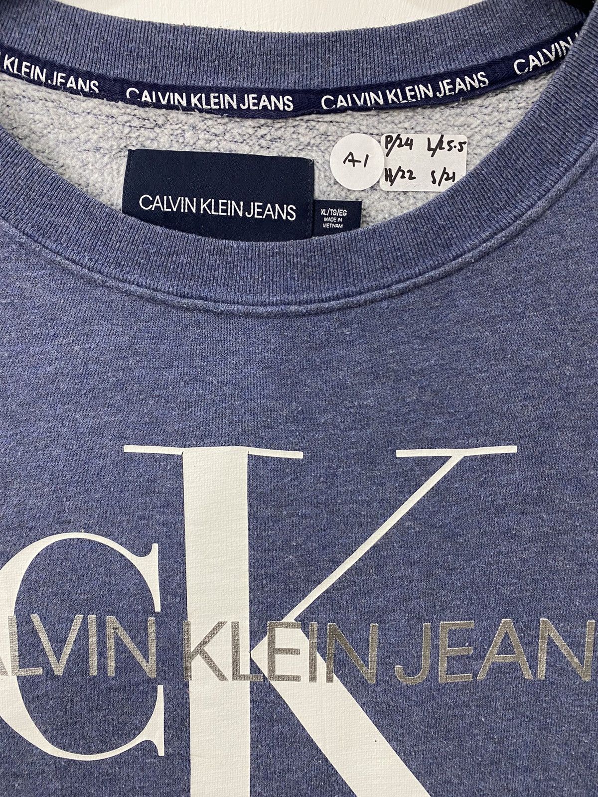 Calvin Klein 💥CALVIN KLEIN Jeans CK Streetwear brand sweatshirt Size US XL / EU 56 / 4 - 3 Thumbnail