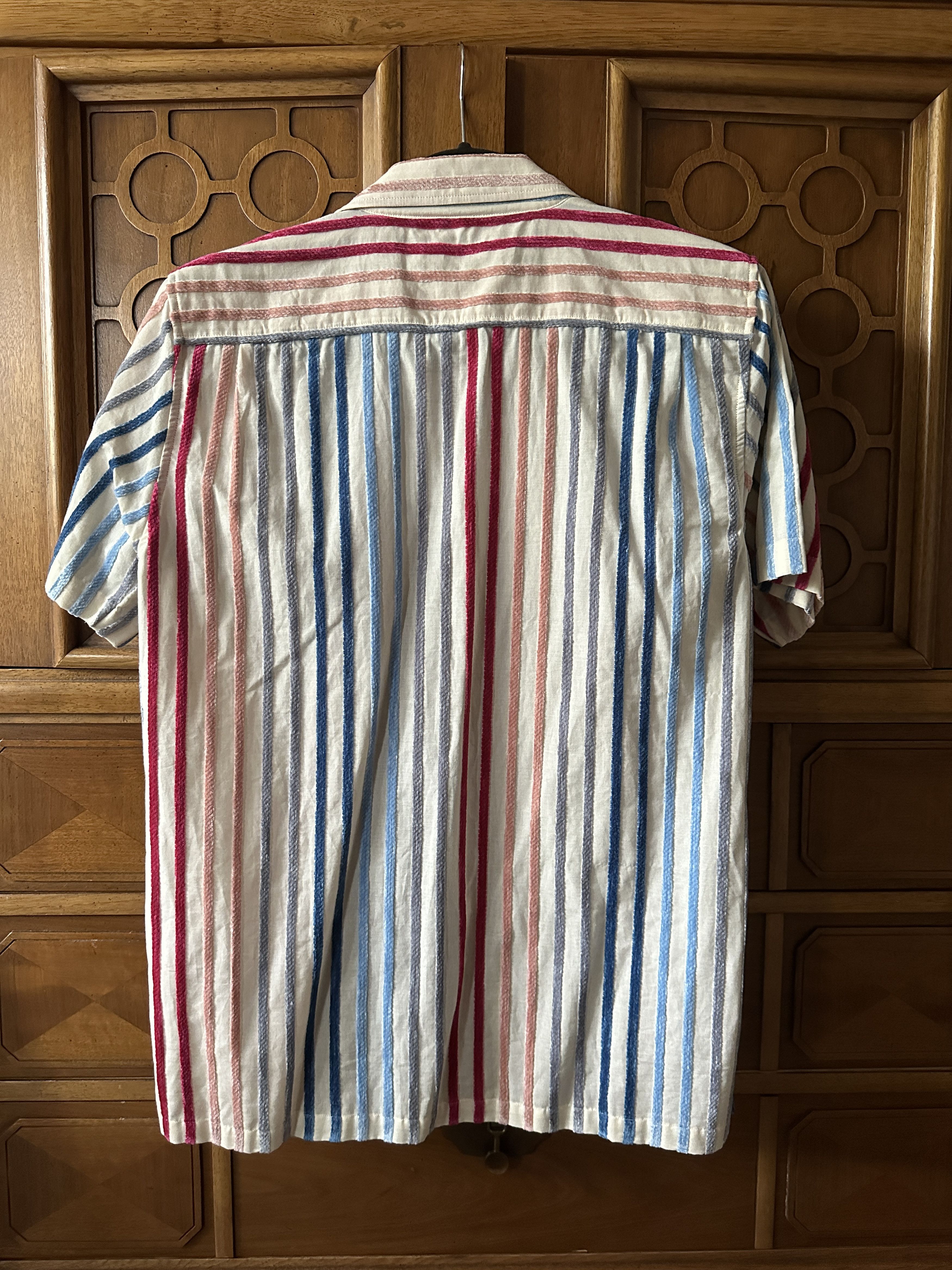 Orlebar Brown Orlebar Brown button up stripe-print short sleeved shirt Size US M / EU 48-50 / 2 - 2 Thumbnail