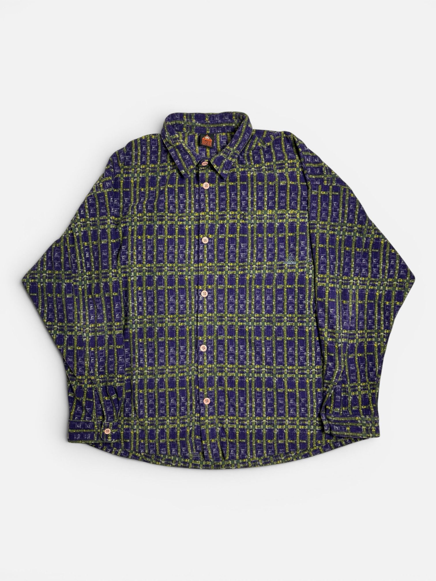 Nike ACG Nike ACG Vintage Patterned Fleece Shirt Size US XL / EU 56 / 4 - 1 Thumbnail